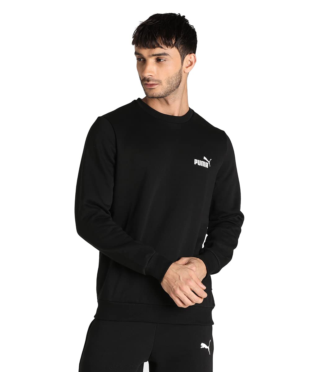 Puma Unisex ESS Small Logo Crew 男士休闲运动卫衣 日常穿搭与健身房必备