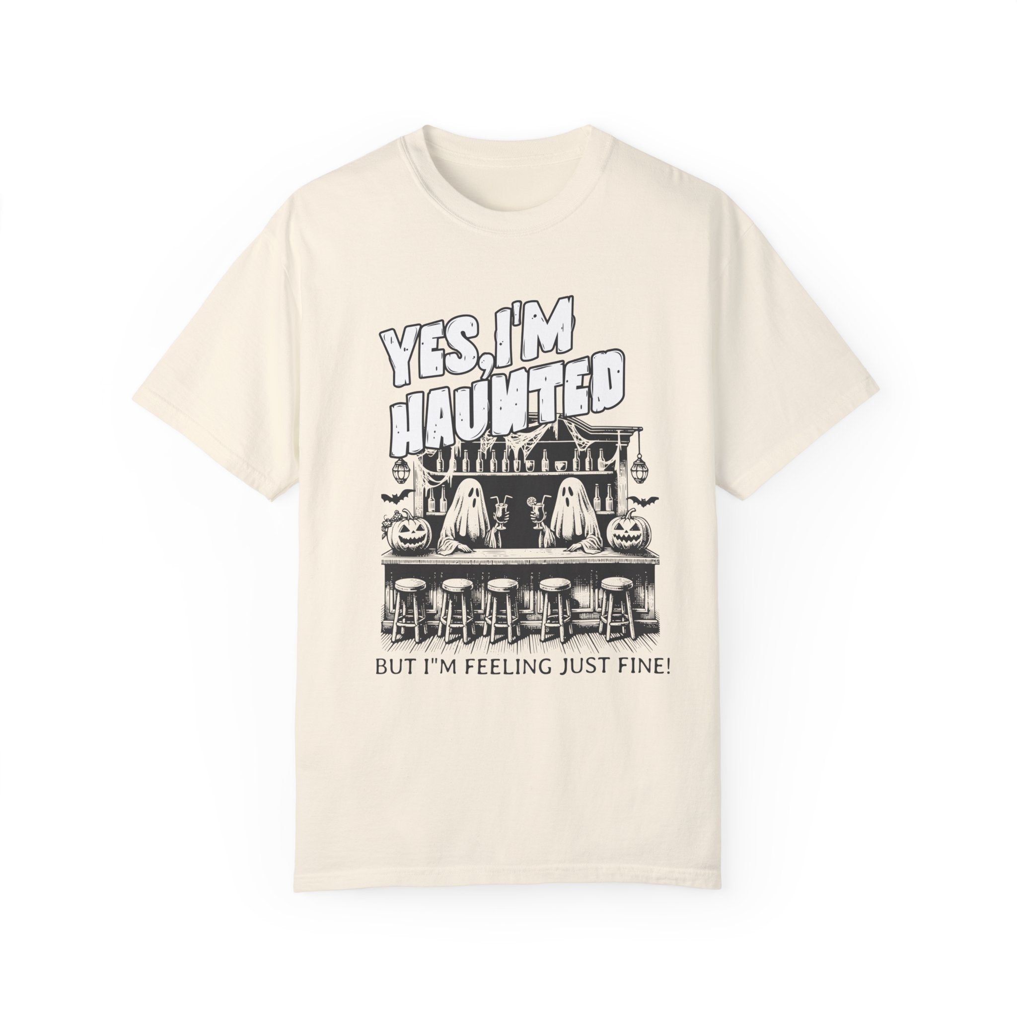 Haunted Halloween T-Shirt - Spooky Ghost Design for Men & Women - Perfect for Costume Parties, Trick or Treating, and Horror Theme Events