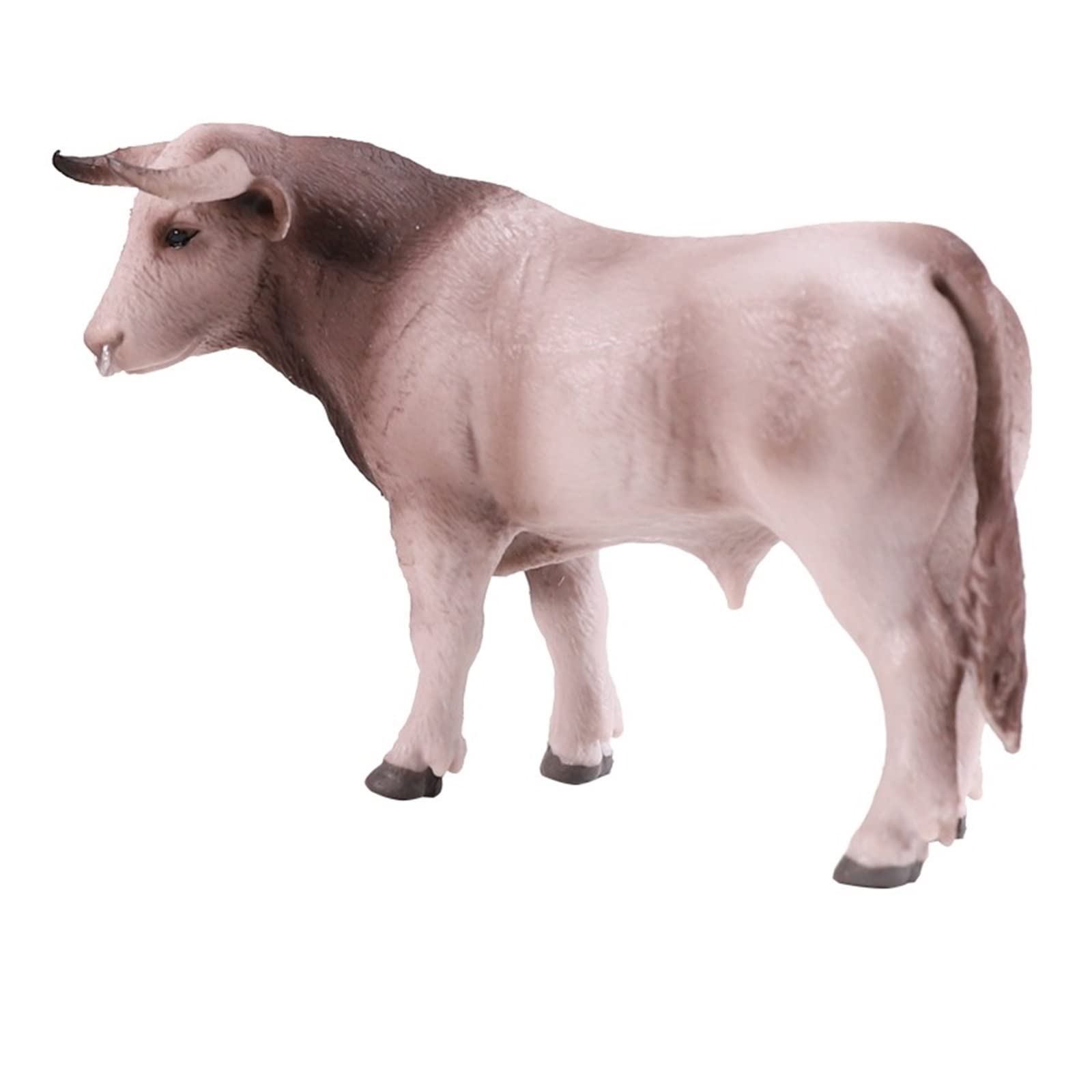 BELLAALONG PVC Animal Figures - Realistic Jungle Animal Toys for Kids, Swiss Bull Model, Creative Home Decor & Playroom Decoration | Perfect for Educational Play, Birthday Gifts & Nursery Decor