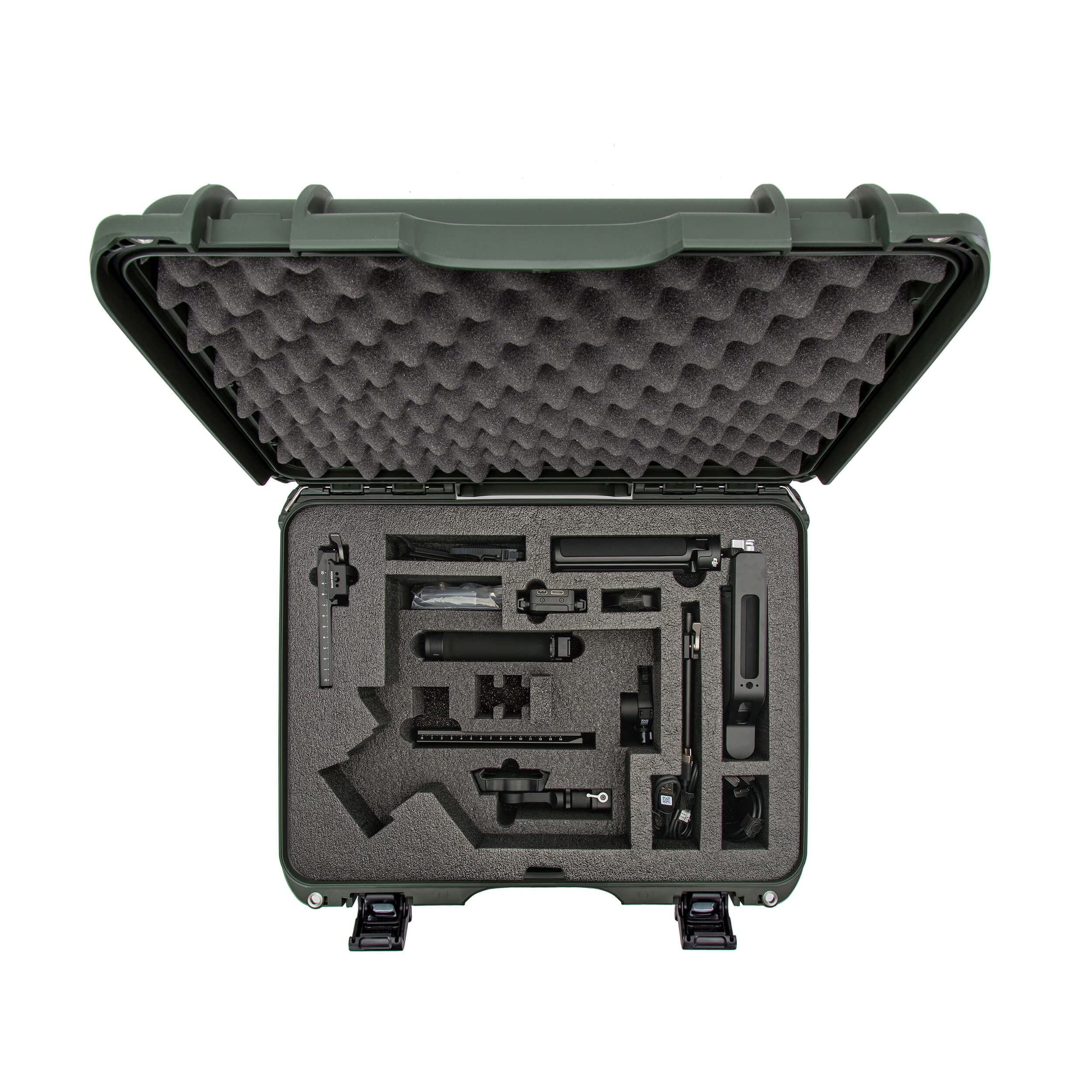 Nanuk 930 Waterproof Hard Case with Custom Foam Insert for DJI Ronin S3, S3 Combo, S3 PRO & S3 PRO Combo - Durable Protective Storage (Olive Green) - Perfect for Drone Gimbal Transport, Film Equipment Protection & Travel