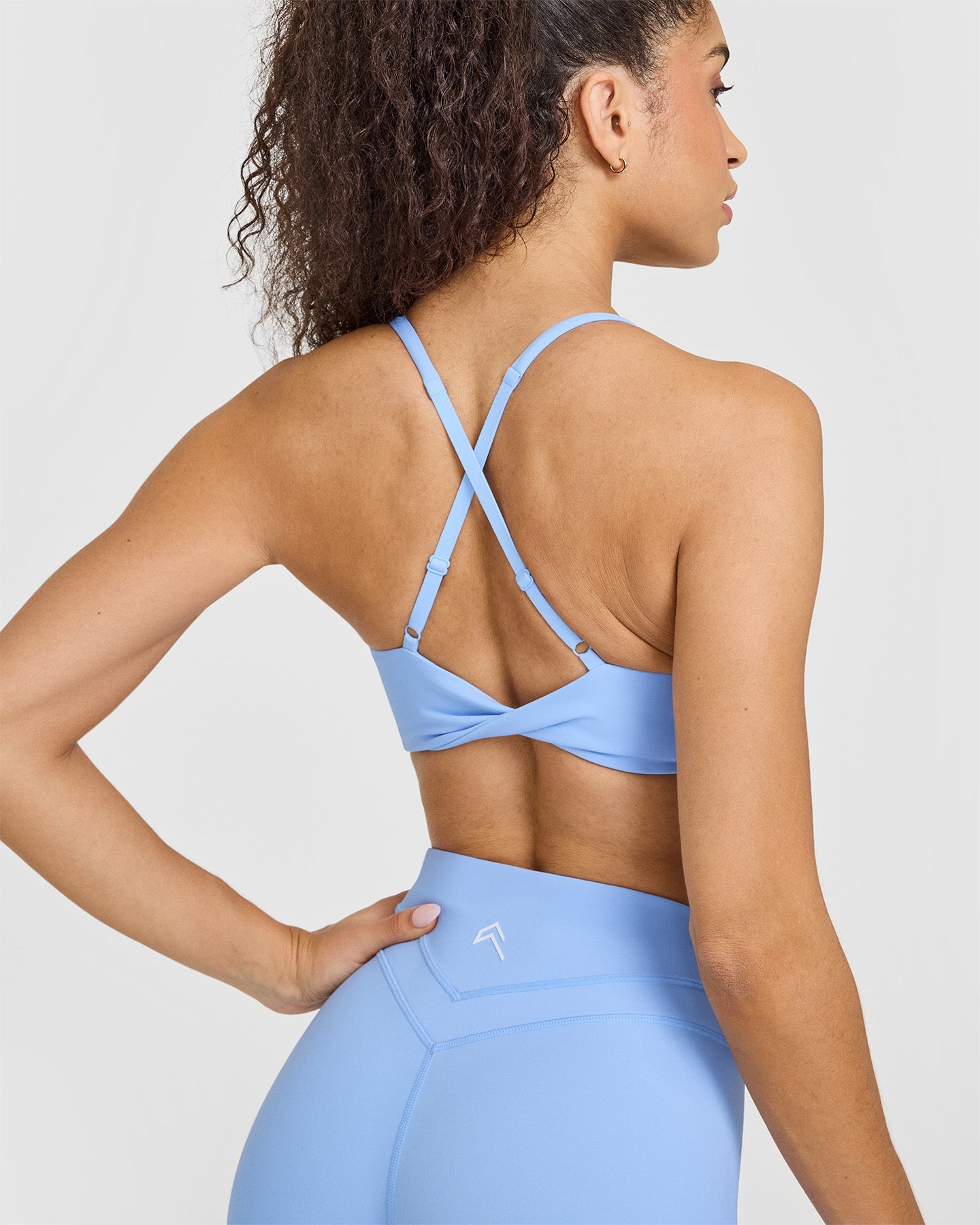 Powdered Blue Wireless Bralette - Seamless Comfort for Yoga, Sleep & Everyday Wear | Soft Microfiber Support for Women