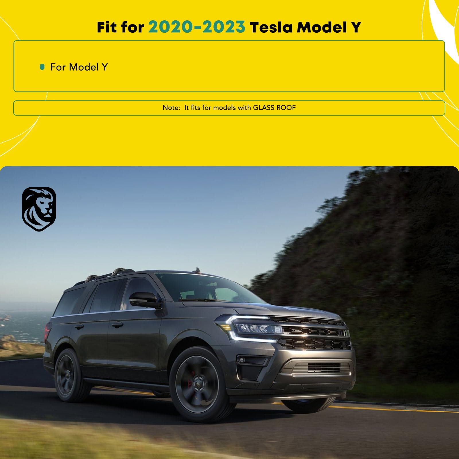 Tesla Model Y Roof Rack Cross Bars (2020-2023) - 165 lbs Capacity Aluminum Alloy Cargo Bars for Rooftop Tents, Kayaks, Bikes, Luggage, Snowboards & Canoes | Perfect for Outdoor Adventures & Road Trips