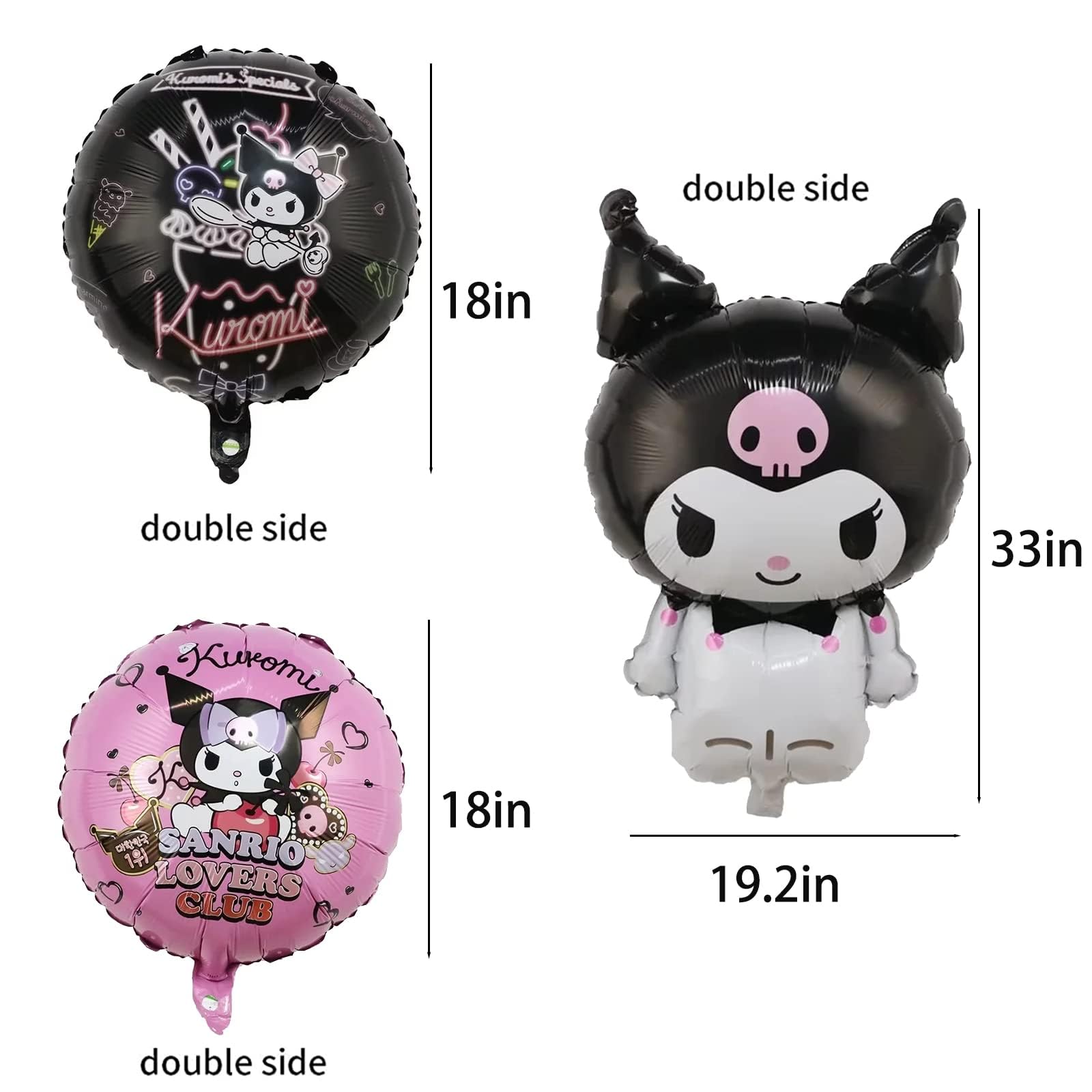 9Pcs Cute Anime Party Balloons - Double Sided Aluminum Film Balloons for Birthday Decorations, Anime Theme Party Supplies, Kawaii Home Decor & Photo Backdrop (Perfect for Cosplay Events, Baby Showers & Themed Celebrations)