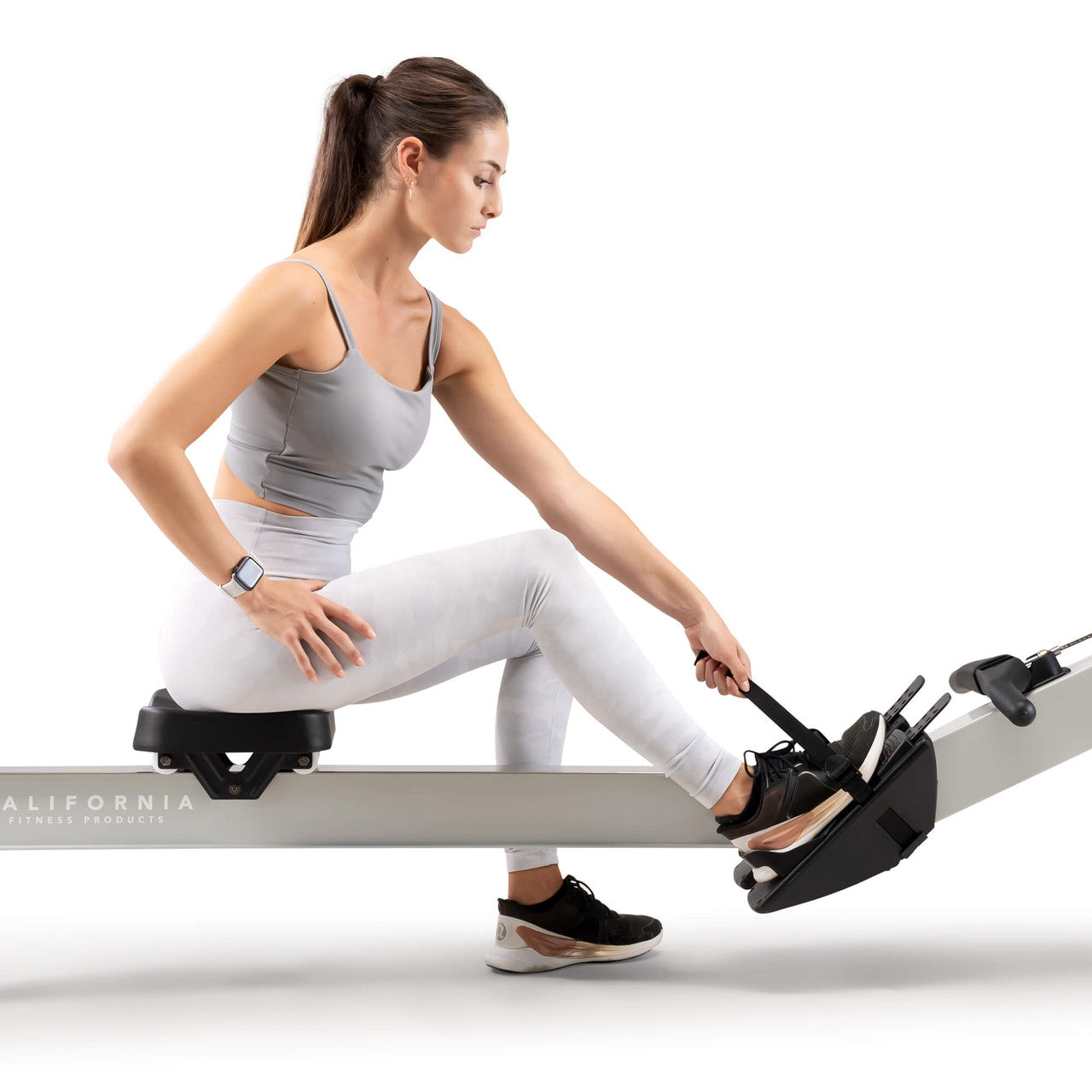Premium Adjustable Air Resistance Rowing Machine for Home Gym - NS 7874RW | California Fitness Products - Perfect for Cardio Workouts & Full-Body Training