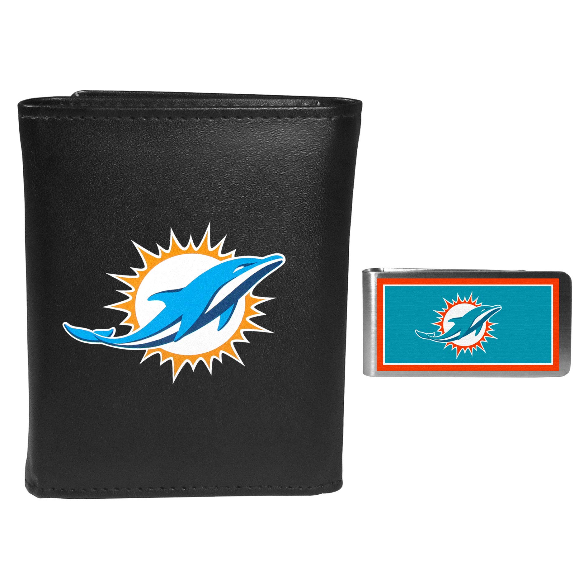 Premium Siskiyou Tri-Fold Leather Wallet with Money Clip - Slim RFID Blocking Bifold Wallet for Men - Perfect for Travel, Business & Everyday Use