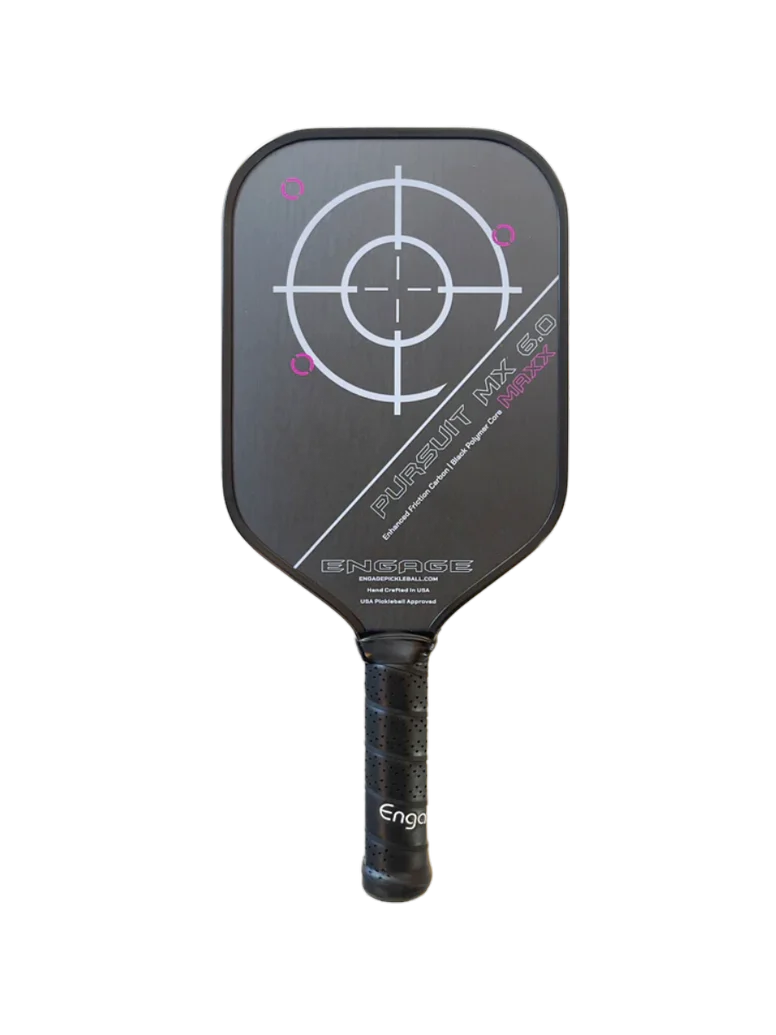 Engage Pursuit Maxx MX 6.0 Carbon Fiber Pickleball Paddle - Lightweight & High-Performance for Competitive Play & Outdoor Games