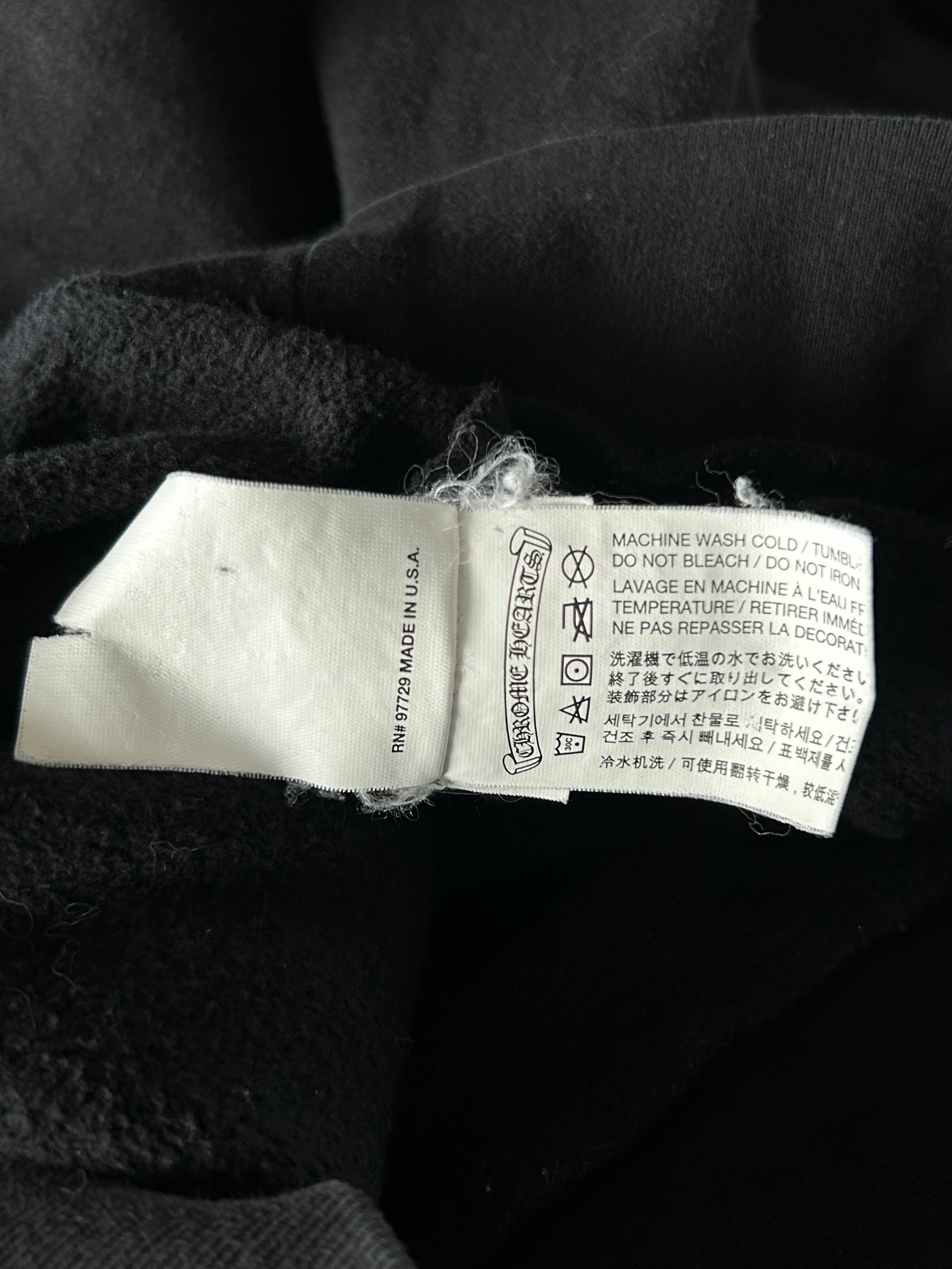 Chrome Hearts Black & White Horseshoe Logo Hoodie - Stylish Streetwear for Men & Women | Perfect for Casual Outfits, Urban Fashion & Hip-Hop Style