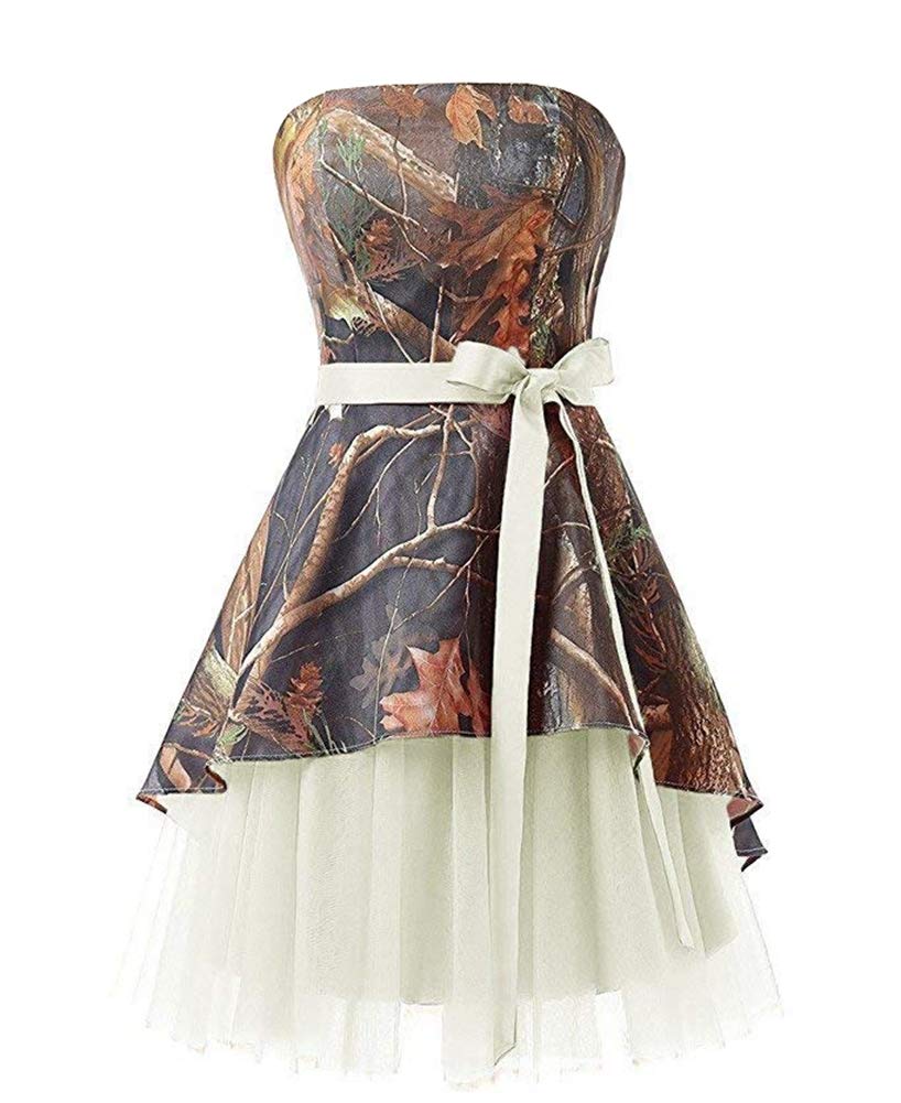 Ci-ONE Short Homecoming Dress - Affordable Camo Wedding Dress & Tulle Prom Gown for Teens | Perfect for Dances, Parties & Special Occasions
