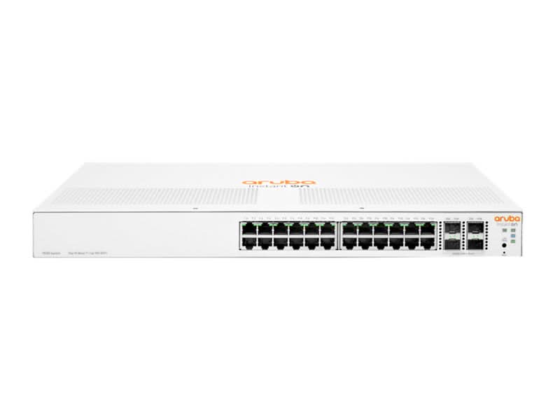 Aruba JL682A Managed Gigabit Ethernet Switch (10/100/1000) - 1U Rackmount Network Switch for Small Business & Office - White | High-Speed Data Transfer & Reliable Connectivity