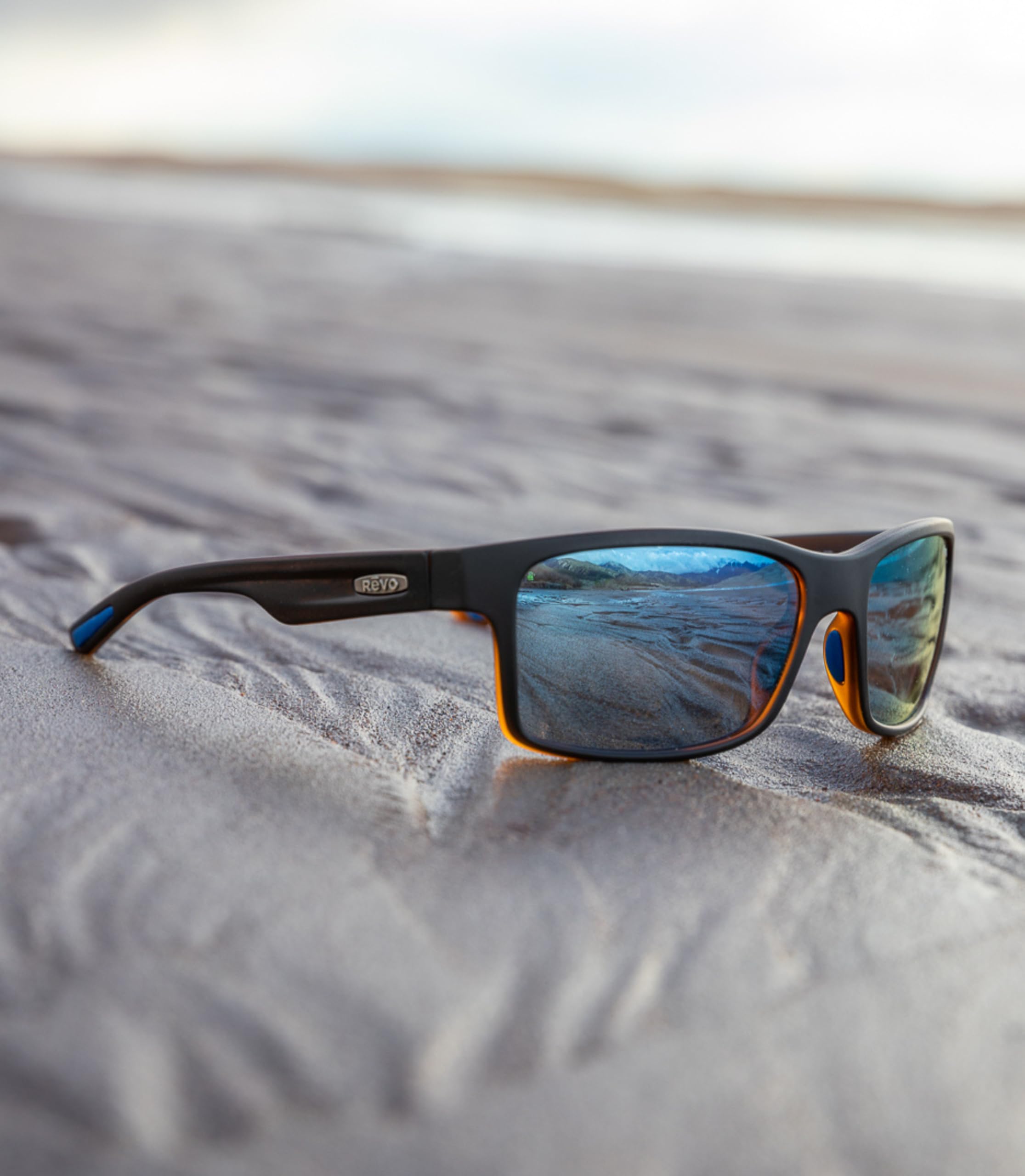 Revo Polarized Sunglasses for Men & Women – Lightweight Rectangle Wrap Frame UV Protection – Perfect for Driving, Running, Outdoor Sports & Beach Activities