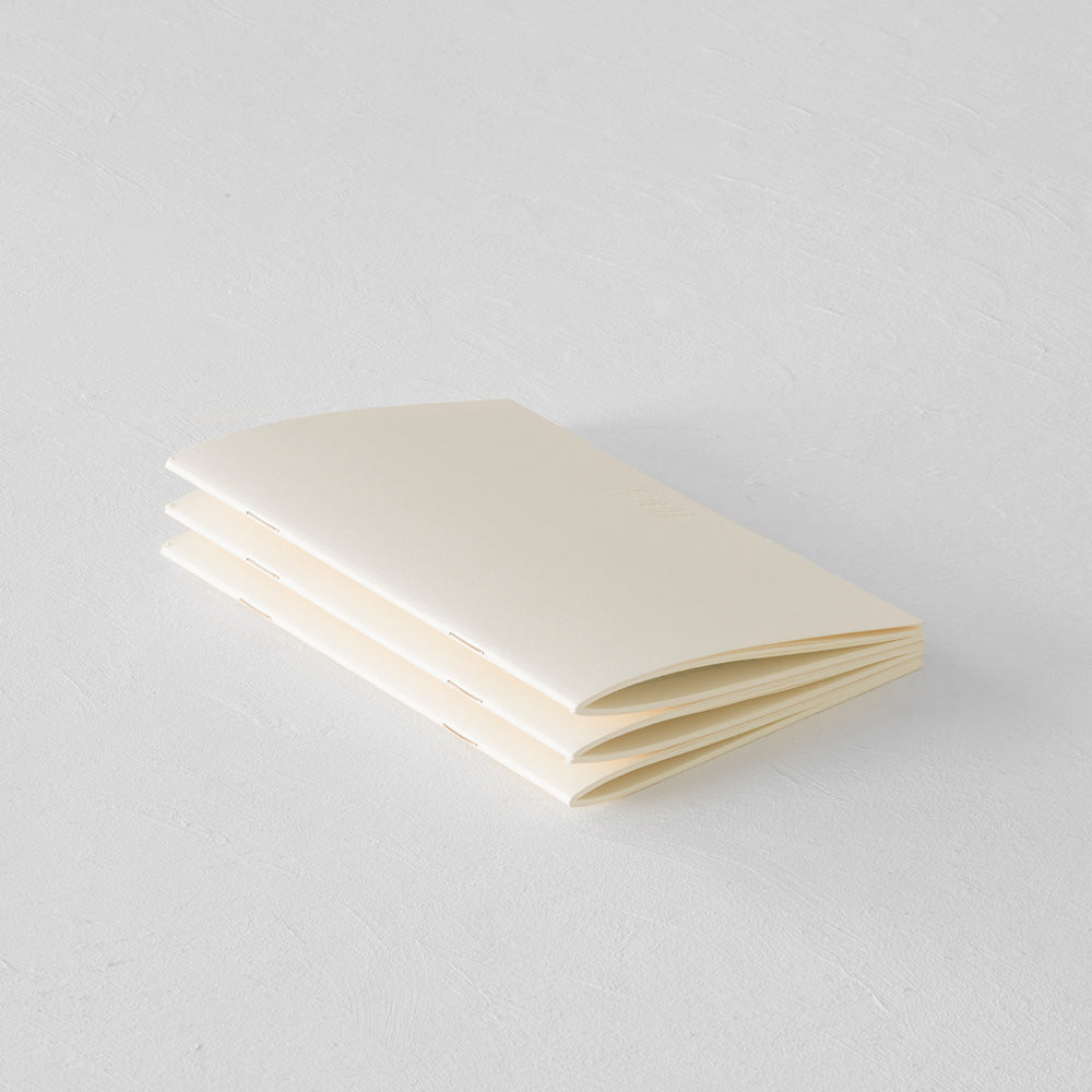 Premium Midori MD Notebook Light - 3-Pack A6 Size (5.8 x 4.1 in) - Japanese Paper for Journaling, Sketching & Note Taking - Perfect for Travel, Office & Creative Writing
