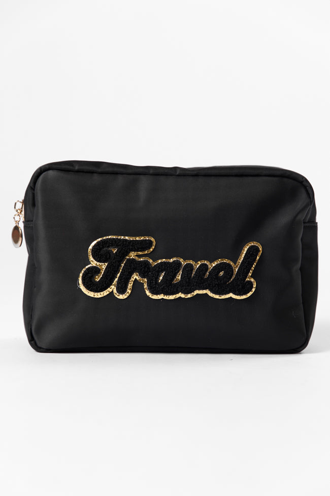 Waterproof Black Travel Pouch for Passport, Money & Essentials - Secure RFID Blocking Wallet for Men & Women - Perfect for Airports, Vacations & Daily Use