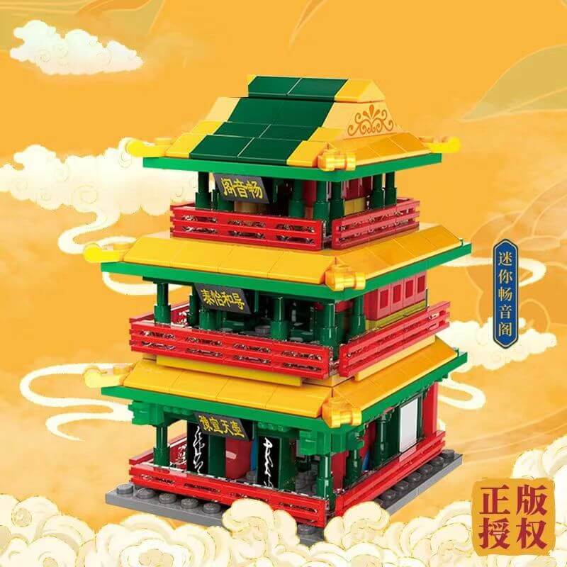 Keeppley Mini Palace Museum 4-in-1 Building Blocks Set - Creative DIY Toy for Kids & Adults, Perfect for Home Decoration & Educational Play