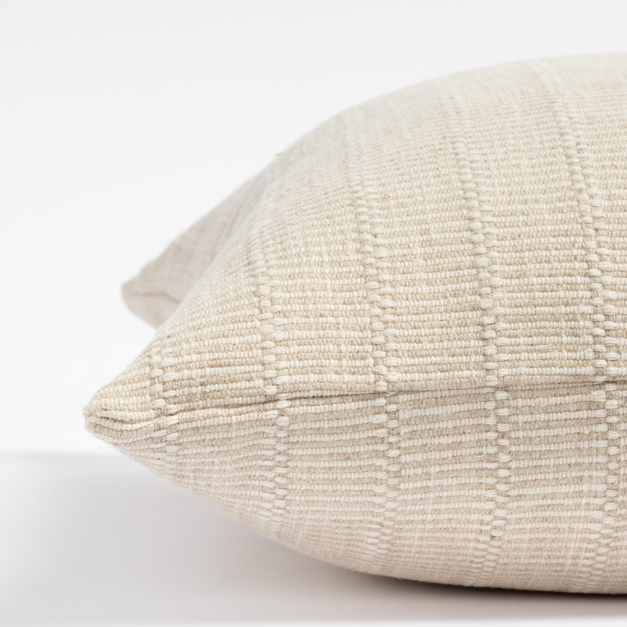 Beaumont 22x22 Inch Decorative Throw Pillow Cover - Natural Linen Square Cushion for Sofa, Bed & Home Decor - Living Room, Bedroom, Dorm Essentials