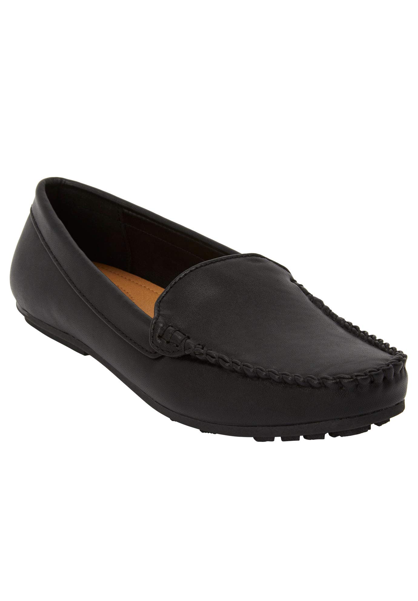 Comfortable Women's Wide Width The Milena Moccasin - Casual Slip-On Shoes for Walking, Travel & Everyday Wear
