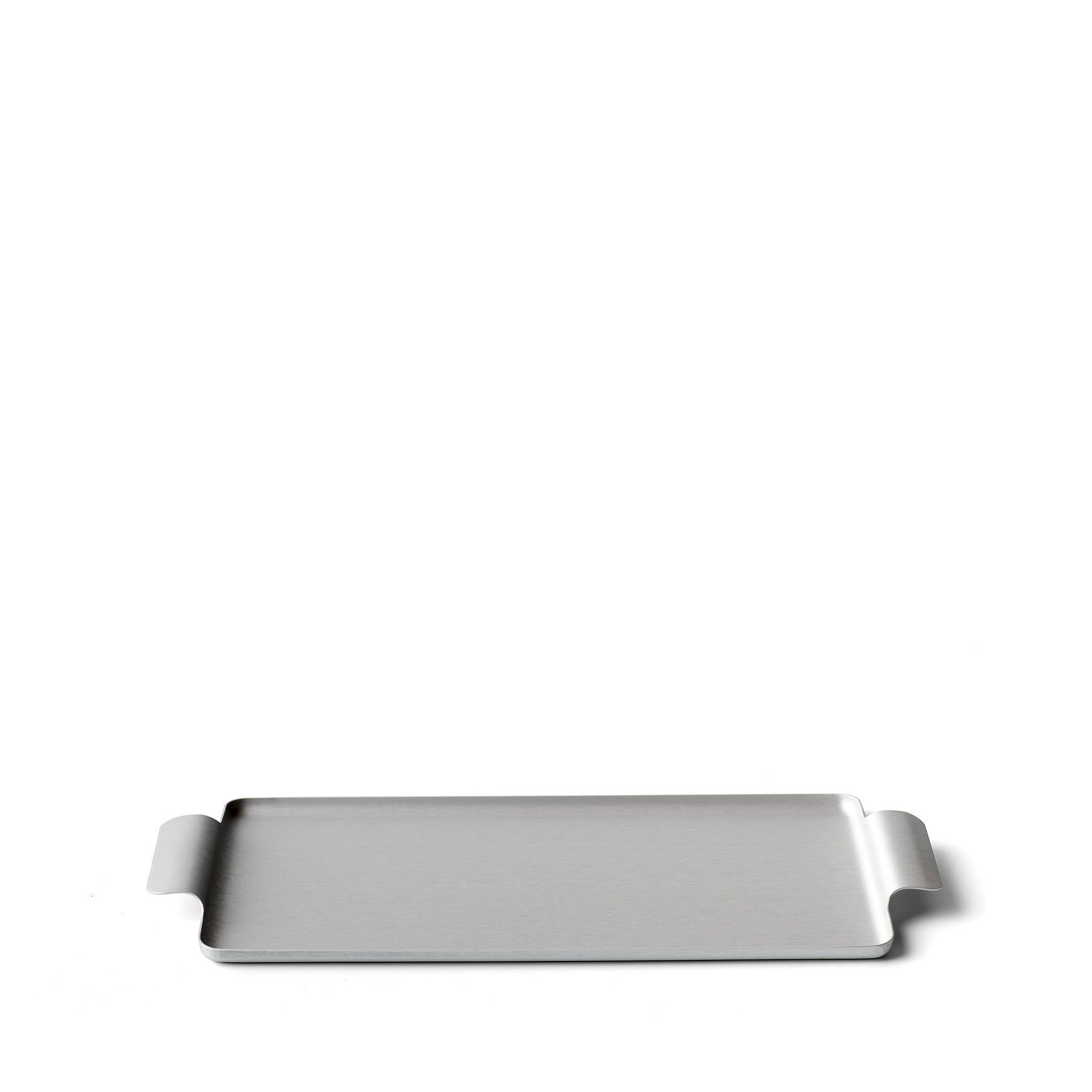 Premium Silver Pressed Tray 7x14 Inches - Elegant Serving Tray for Dining, Entertaining & Home Decor