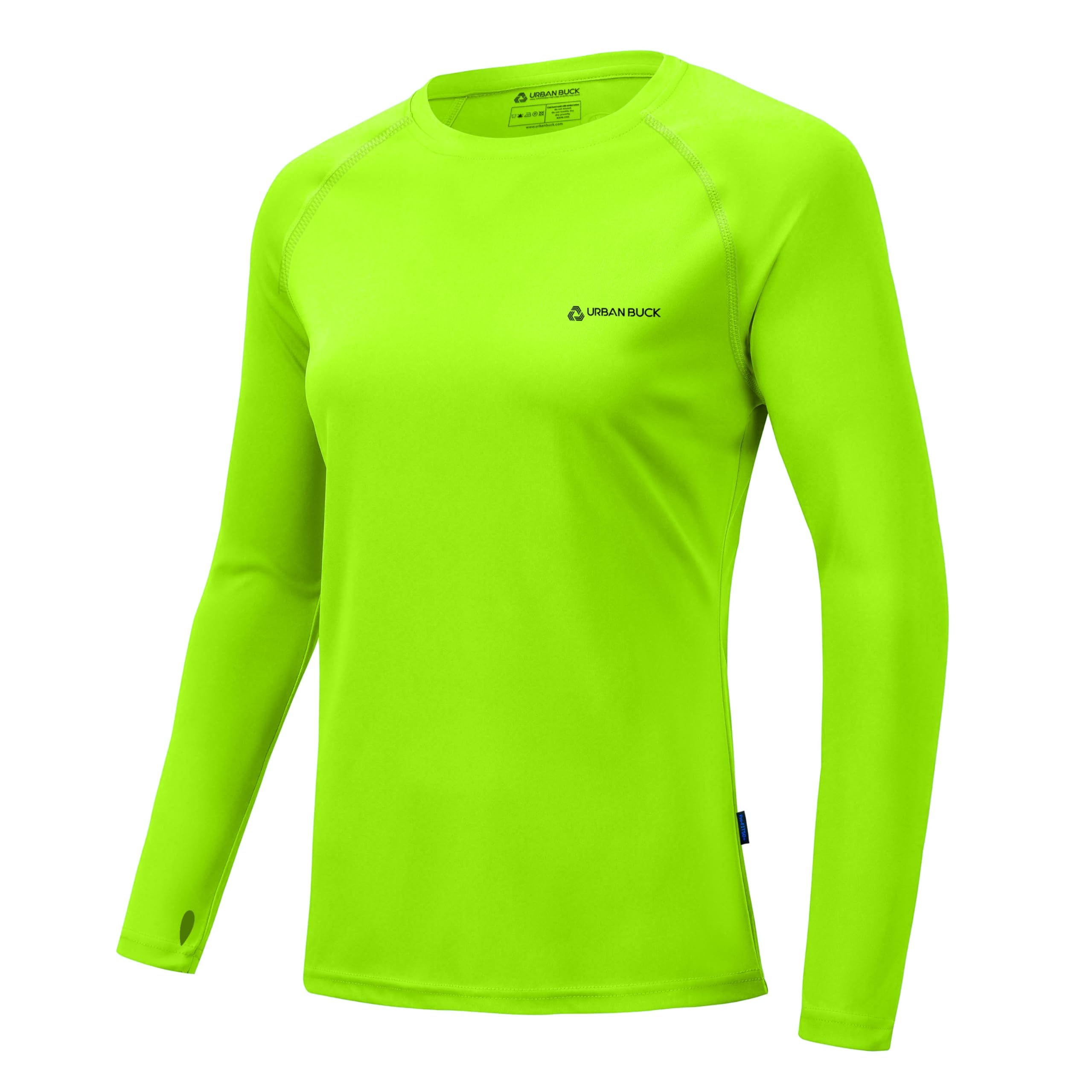 Women's Neon Athletic Yoga Tops - Long Sleeve Workout Shirts with Thumbholes for Yoga, Running & Gym | Breathable Casual Fitness Tee for Women