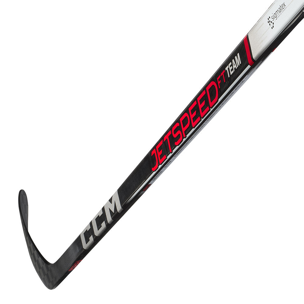 CCM Jetspeed FT Team Intermediate Ice Hockey Stick - Lightweight Carbon Fiber Hockey Stick for Youth & Adult Players - Perfect for Practice, Games & Competitive Play
