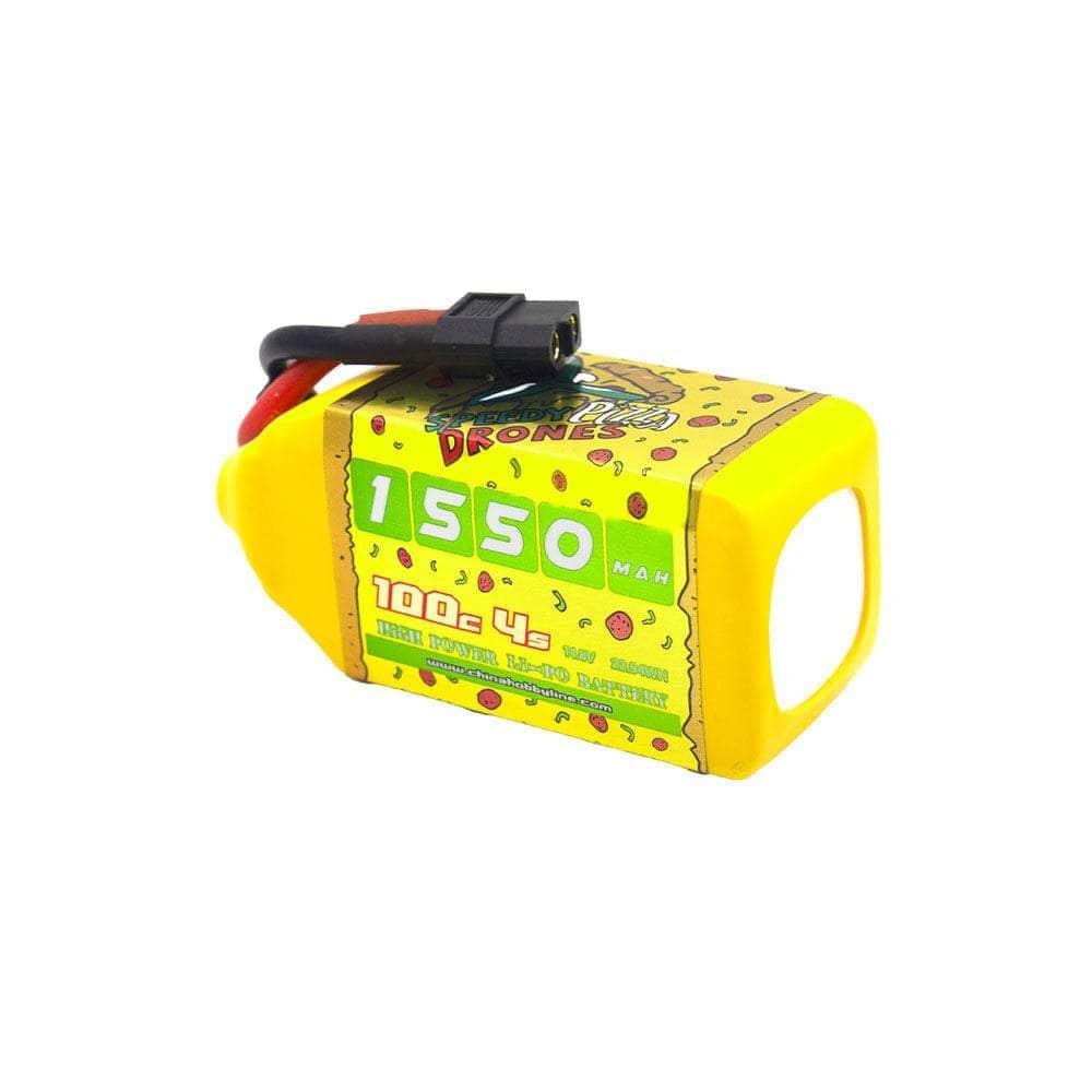 CNHL SpeedyPizza 14.8V 4S 1550mAh 100C LiPo Battery with XT60 Connector for RC Cars, Drones, and High-Performance Hobby Models - Fast Charging & Long Lasting Power Supply