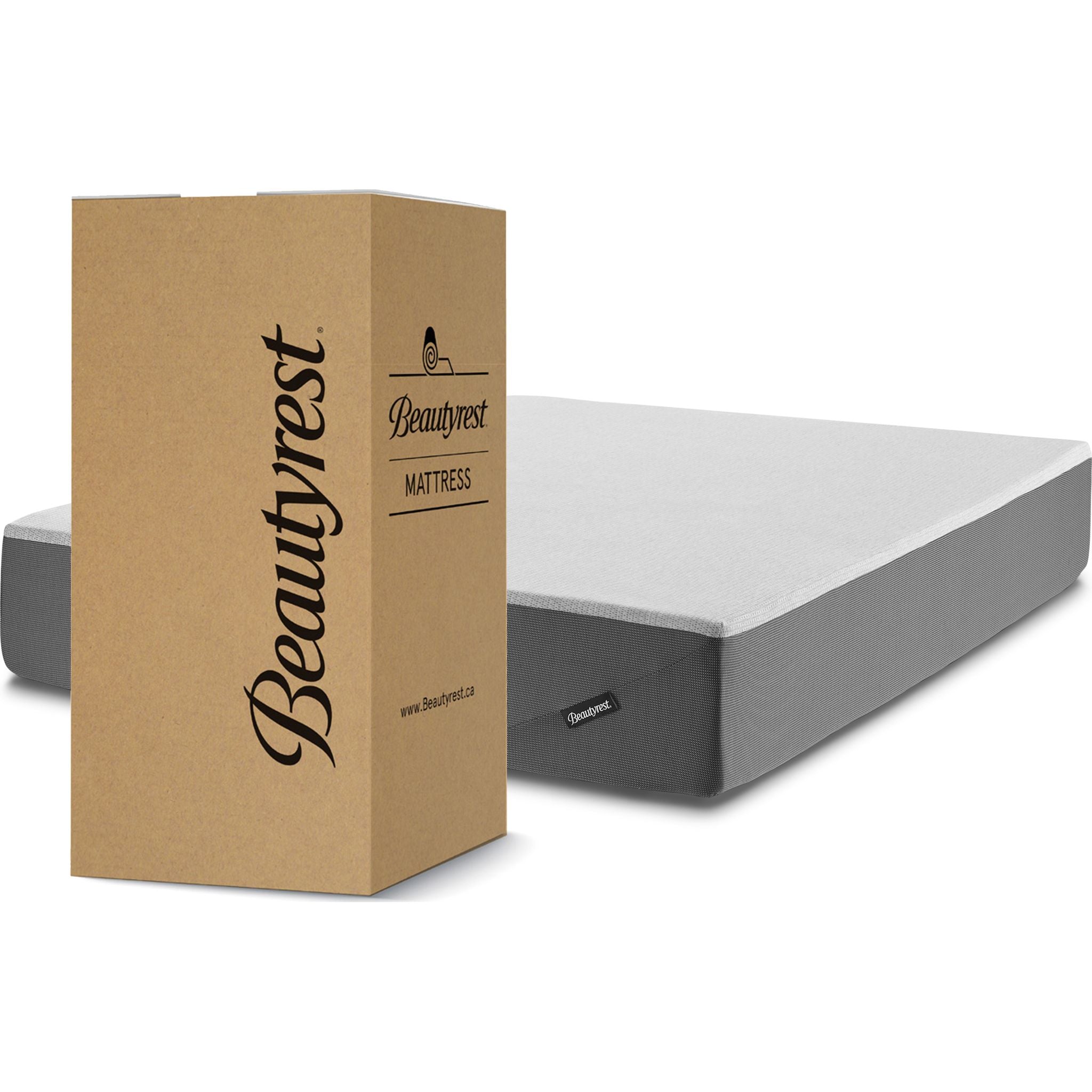 Beautyrest 12-Inch Cooling Gel Memory Foam Mattress in a Box - Queen Size, Pressure Relief & Back Support for Side, Back & Stomach Sleepers - Perfect for Bedroom, Guest Room & Dorm Use