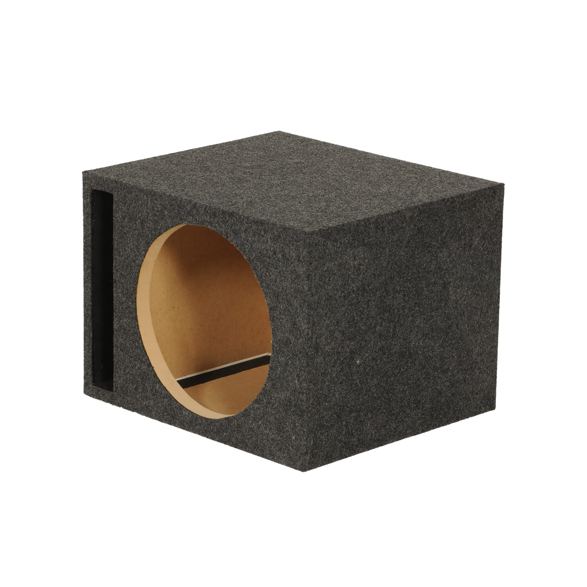 QPower 10 Inch Vented Subwoofer Box - High Performance Car Audio Enclosure for Deep Bass | Perfect for Trucks, SUVs & Custom Car Stereo Systems