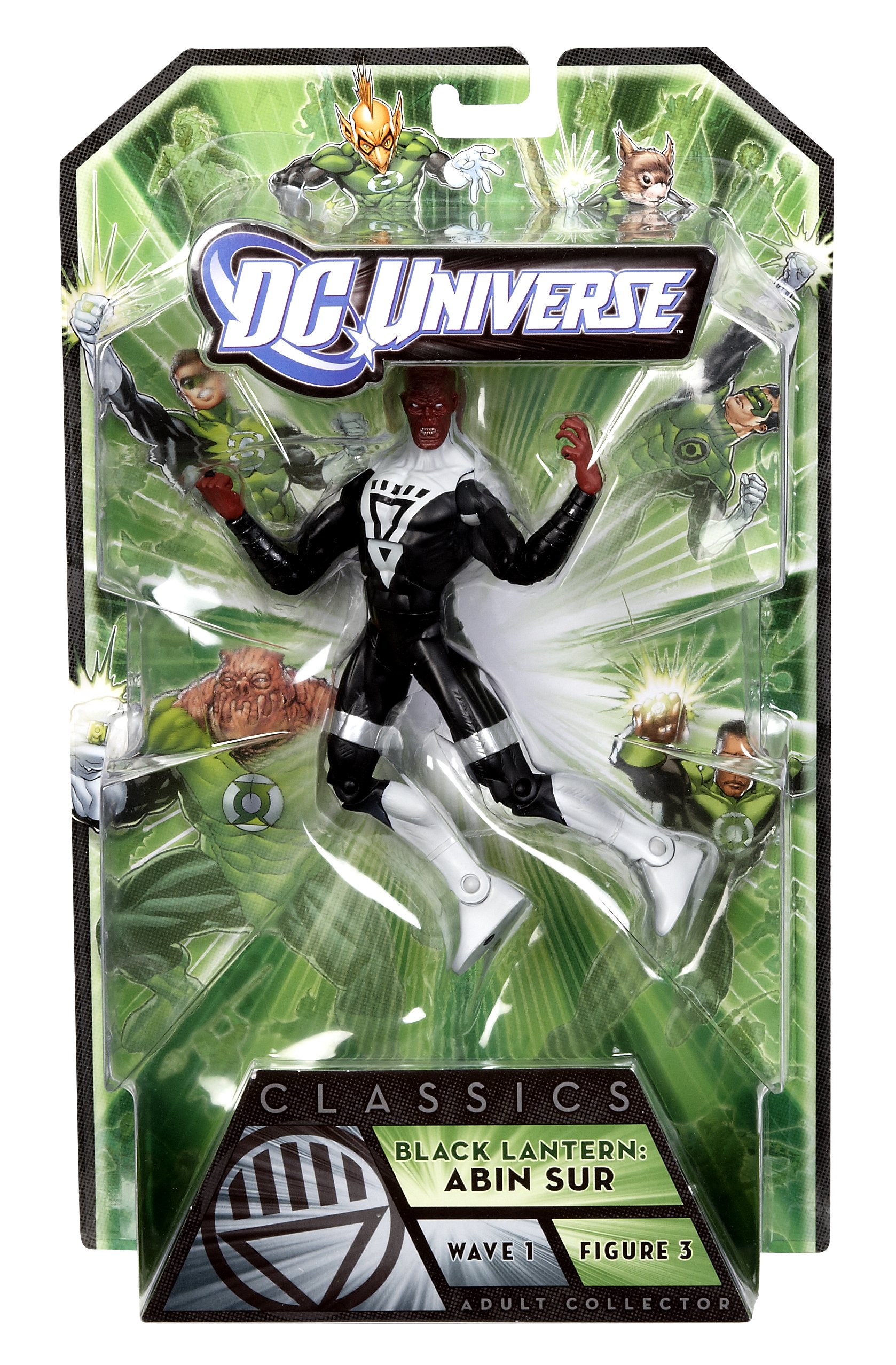 Green Lantern Classic Black Lantern Abin Sur Collector Figure - DC Comics Superhero Action Figure for Display & Gifts - Perfect for Comic Book Fans, Collectors & Home Decor