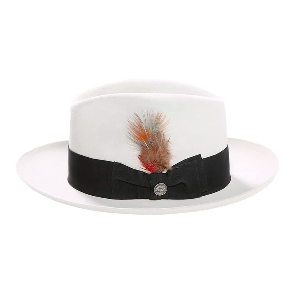 Stetson Men's Temple Hat - Western Cowboy Hat for Men, Genuine Felt Outback Hat with Leather Band - Perfect for Rodeo, Country Music Festivals & Outdoor Adventures