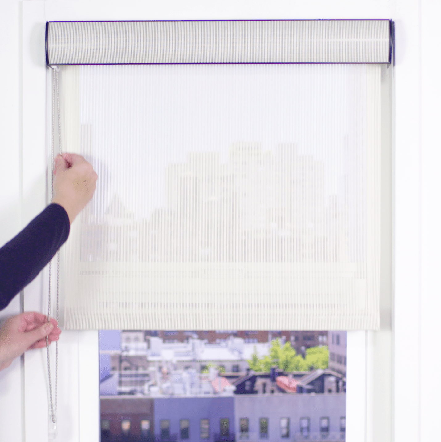 Premier 14% Solar Screen Roller Shade - UV Protection Window Shades for Home & Office - Perfect for Sun Control, Glare Reduction & Energy Savings