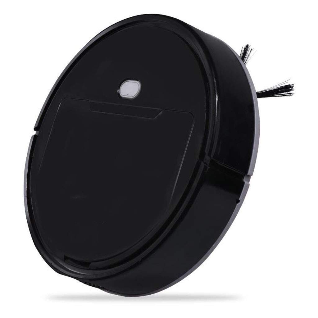 Smart Robot Vacuum Cleaner with USB Charging - 3-in-1 Vacuuming & Mopping Robotic Cleaner for Home, Auto-Adjusts on Carpets & Hard Floors - Ideal for Pet Hair, Dust & Daily Cleaning (Black)