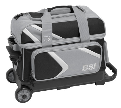 BSI Dash Double Ball Massage Roller - Black & Gray - for Muscle Recovery, Deep Tissue Therapy & Pain Relief - Perfect for Athletes, Gym Workouts & Post-Exercise Relaxation