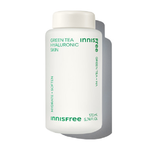Innisfree Green Tea Hyaluronic Acid Serum for Hydration & Anti-Aging - Korean Skincare for Dry, Sensitive Skin - Perfect for Daily Moisturizing Routine & Night Care