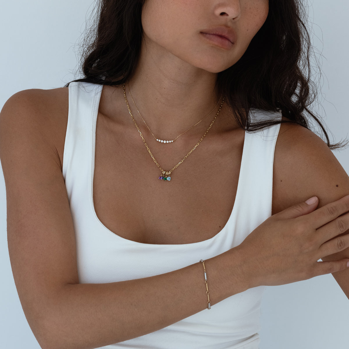 Birthstone Charms Necklace - Personalized Zodiac Jewelry for Women | Perfect Gift for Birthday, Anniversary & Mother's Day | Everyday Wear & Special Occasions