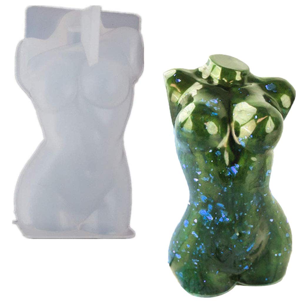 Premium Szecl Human Body Silicone Mold for Resin Casting - DIY Epoxy Resin Art Craft Supplies - Perfect for Home Decor, Jewelry Making, and Desktop Ornaments (Handmade Craft Molds)