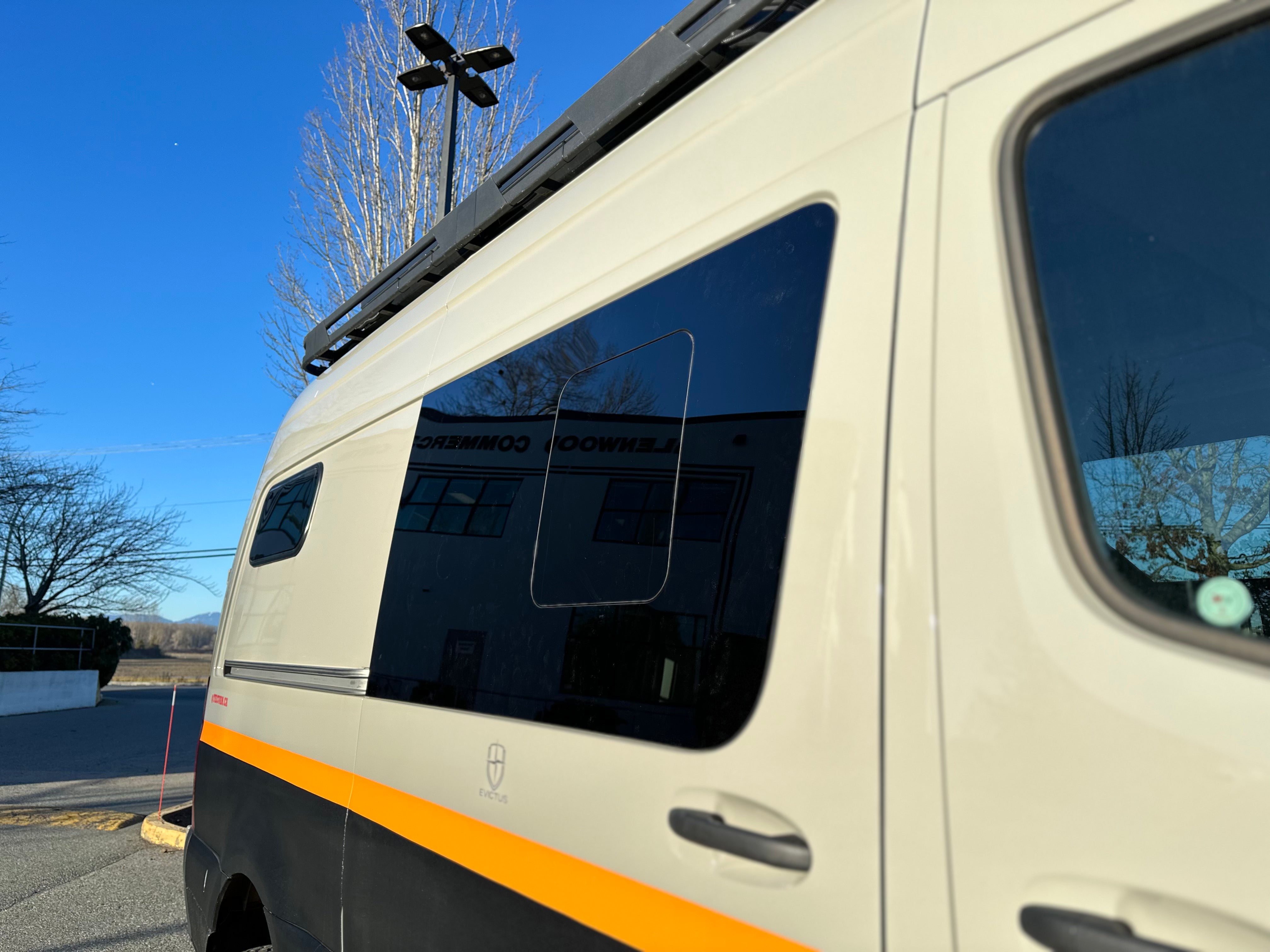 Mercedes Sprinter OEM Style Half Slider Window - Genuine Replacement Part for Cargo Vans - Perfect for Delivery, Camping & Work Vehicles