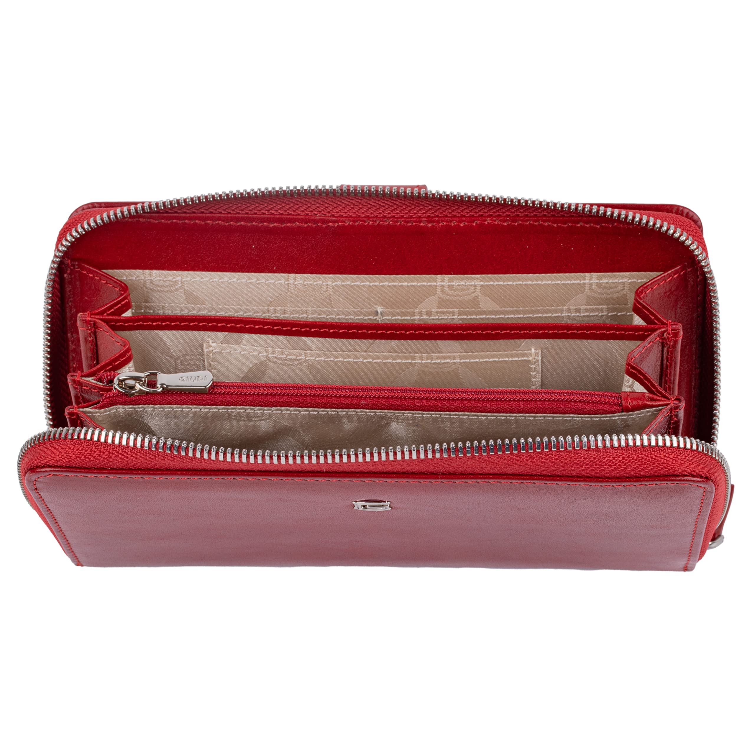 Giudi Luxury Women's Wallet - Genuine Italian Leather - Large Capacity Ladies Purse - Perfect for Everyday Use & Gift Giving