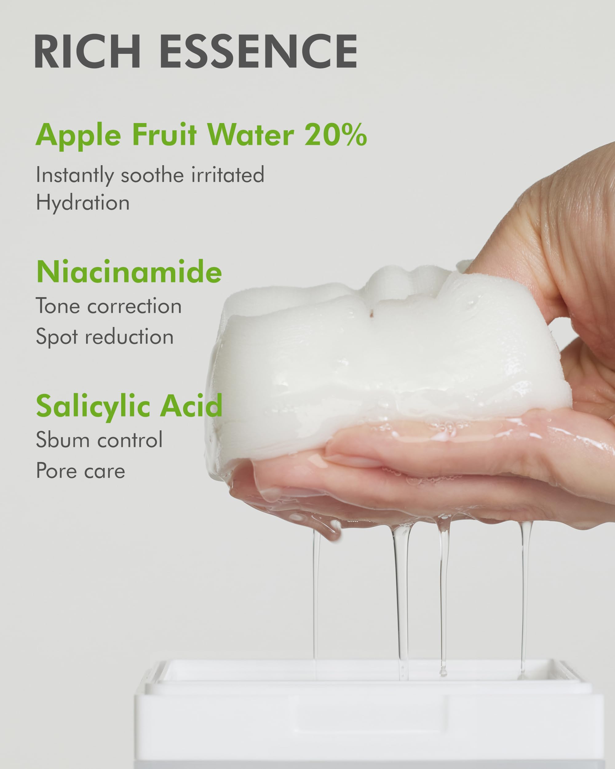 DERMAL Apple Peeling Toner Pads & Madecassoside Blemish Control Pads Bundle - Exfoliating & Acne Treatment for Clear Skin - Perfect for Daily Skincare Routine & Travel
