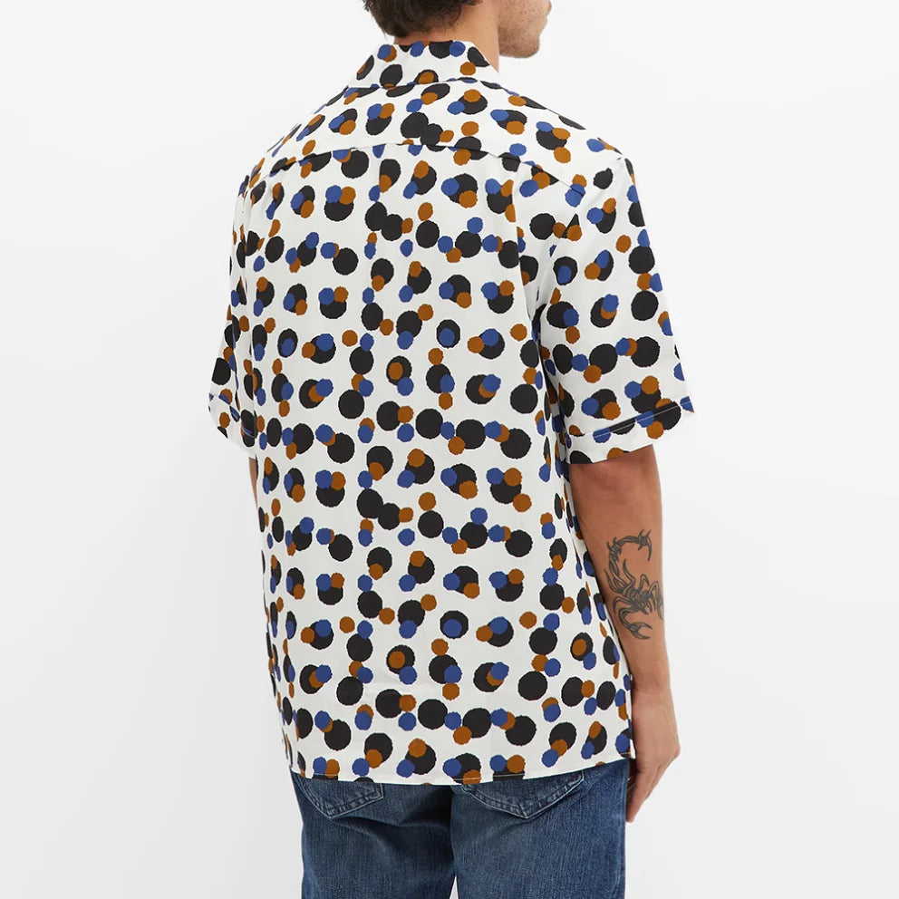 Fred Perry Pixel Vacation Shirt - Classic Men's Short Sleeve Button Down for Summer Travel & Beach Outings