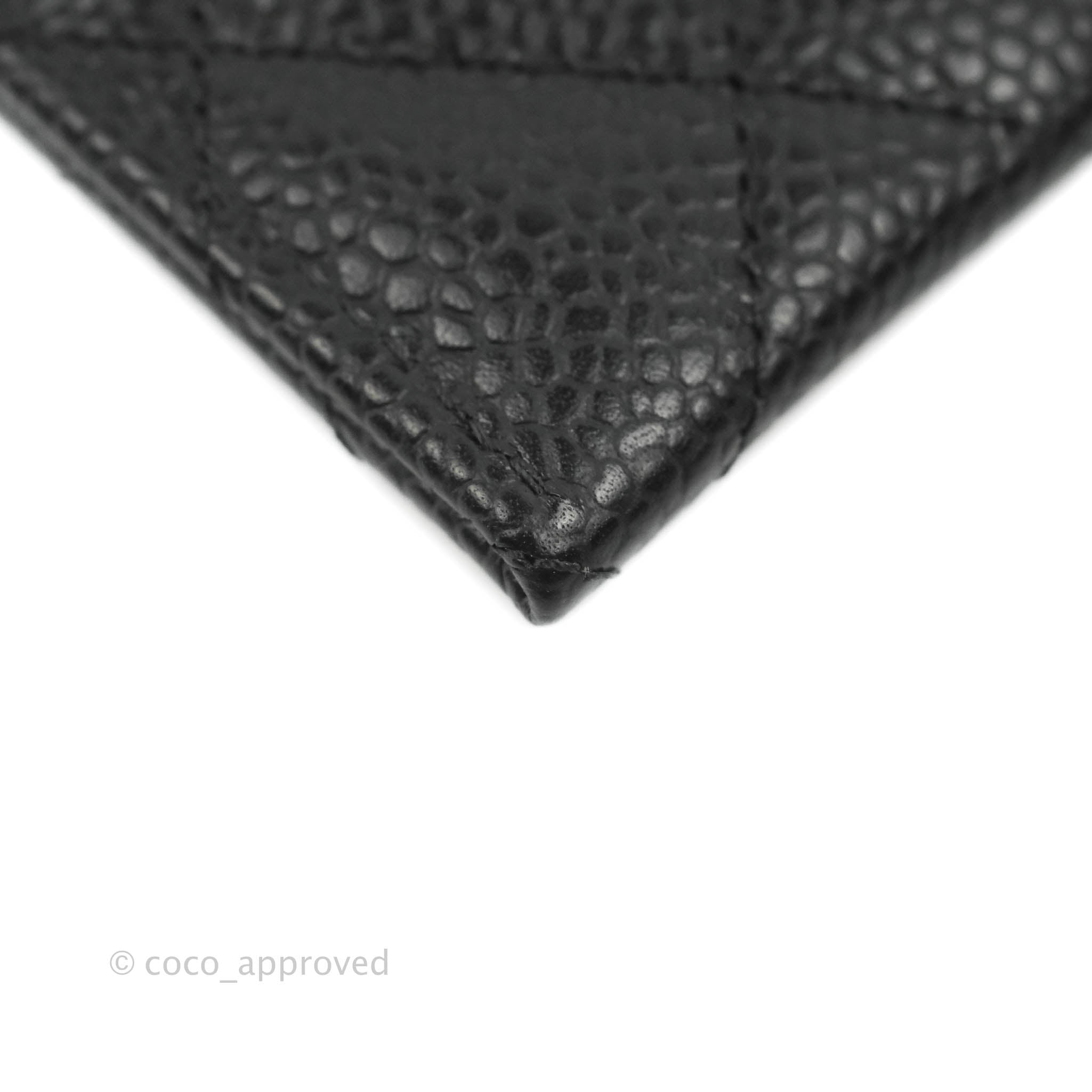Chanel Classic Flat Card Holder in Black Caviar Leather with Gold Hardware - Perfect for Everyday Use & Luxury Gift Giving
