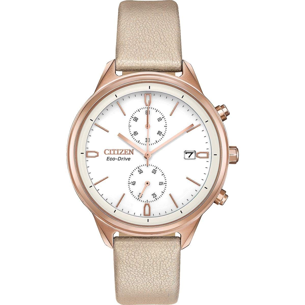 Citizen Eco-Drive FB2003-05A Women's Blush Pink Watch - Solar Powered, Water Resistant, Perfect for Work, Date Night & Everyday Wear