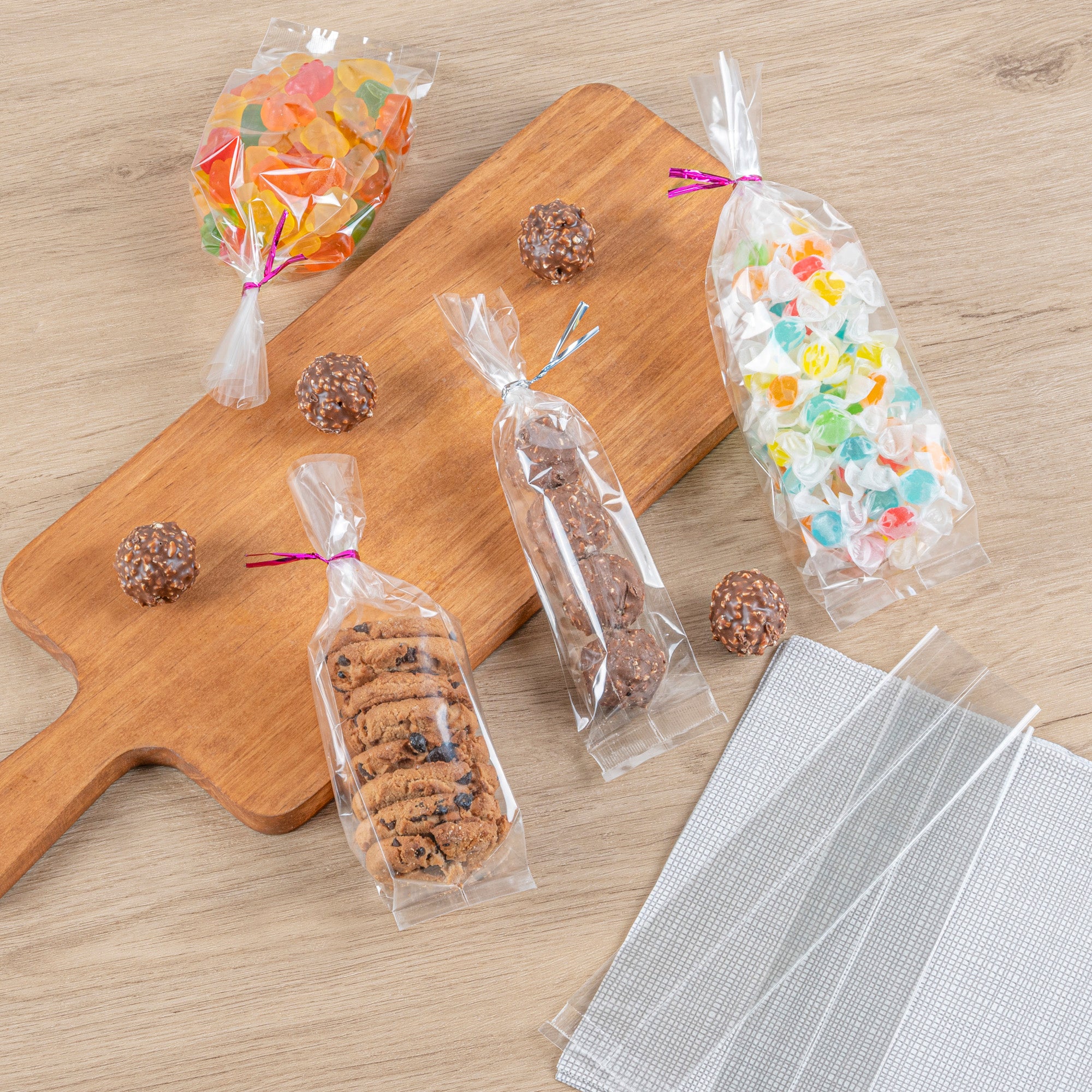 Clear Plastic Gusset Bags - 2