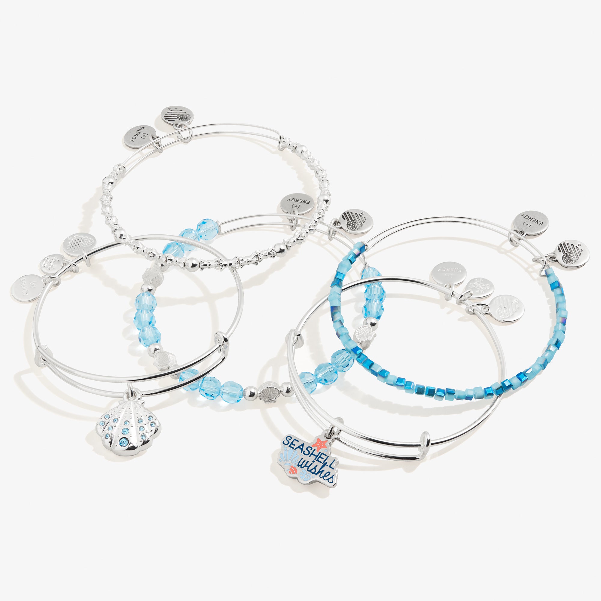 Seashell Wishes Charm Bracelets Set of 5 - Boho Beach Jewelry for Women, Summer Vacation Accessories, Gift for Her - Perfect for Beach Parties, Vacations & Everyday Wear