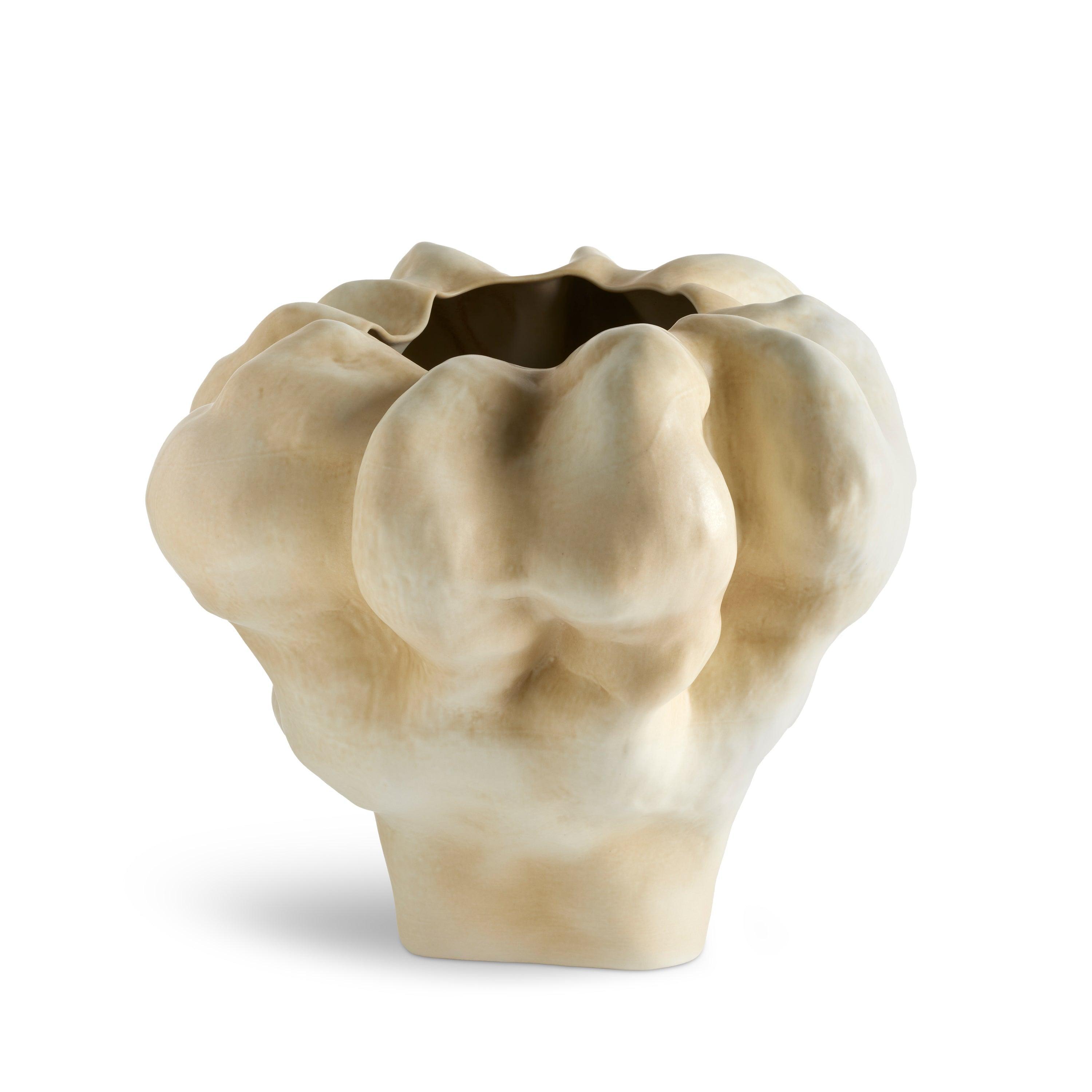 Timna Short Latte Vase - Modern Ceramic Flower Vase for Home Decor, Office, Wedding Centerpiece