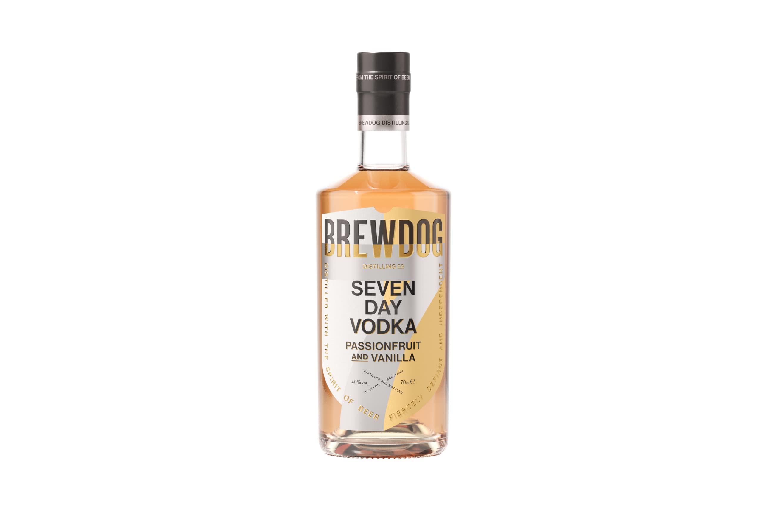 Brew Dog Seven Day Passionfruit & Vanilla Vodka - Premium Flavored Vodka for Cocktails, Parties & Gifts | Perfect for Mixing, Celebrations & Special Occasions