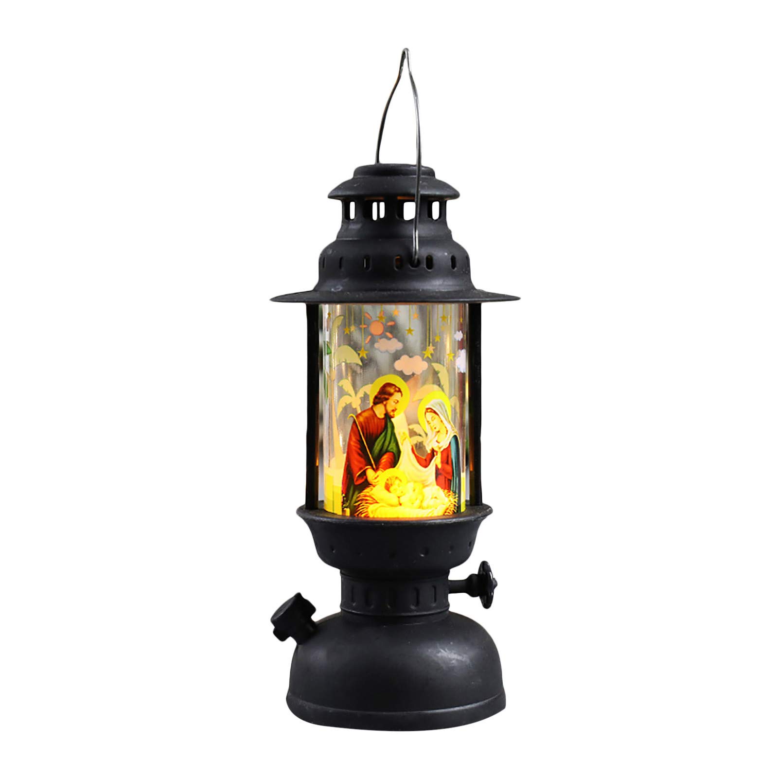 Christmas LED Lantern - Portable Luminous Holiday Decoration for Indoor/Outdoor Party, Garden, and Home Decor