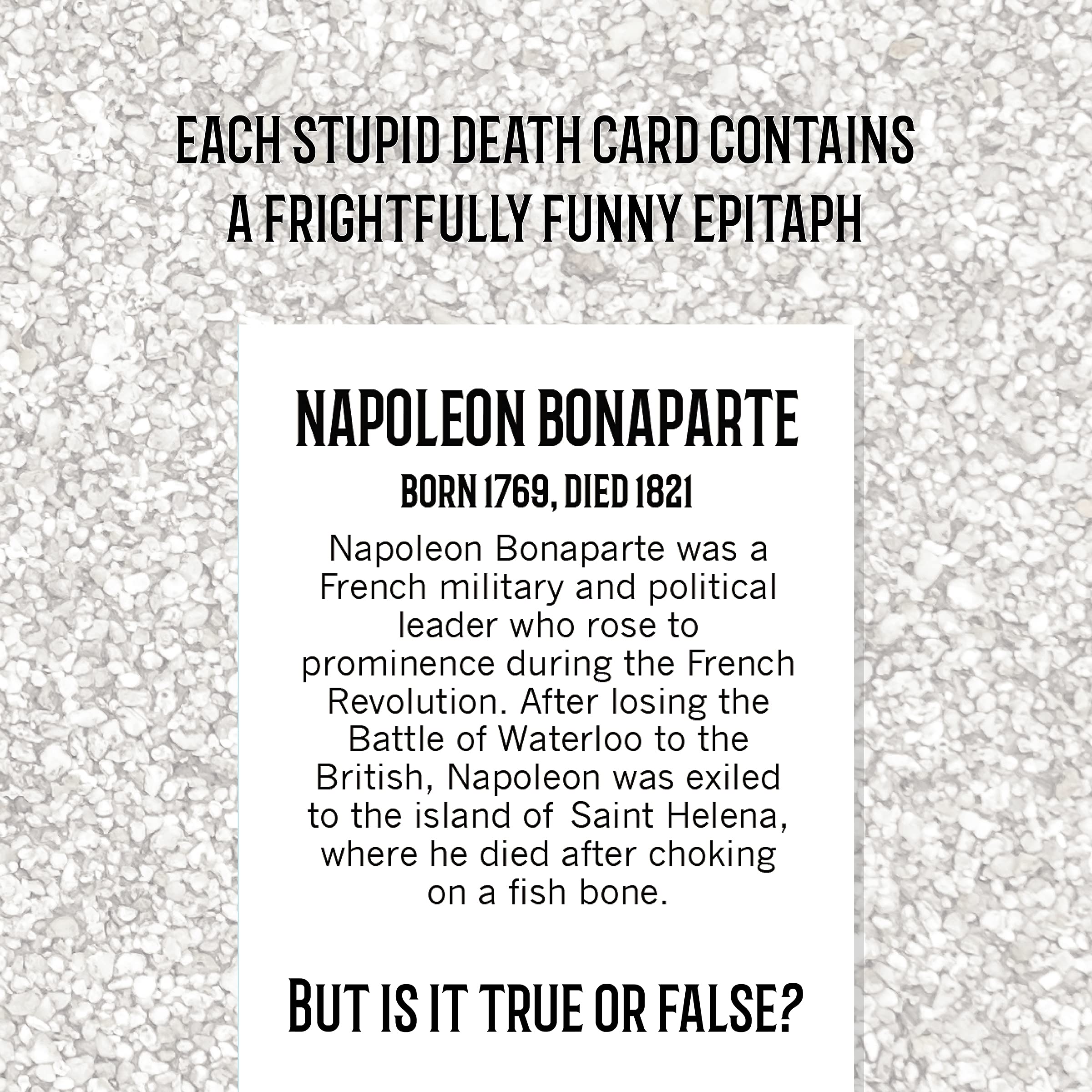 Stupid Deaths Party Game for Adults & Teens - Fun Trivia for Game Nights