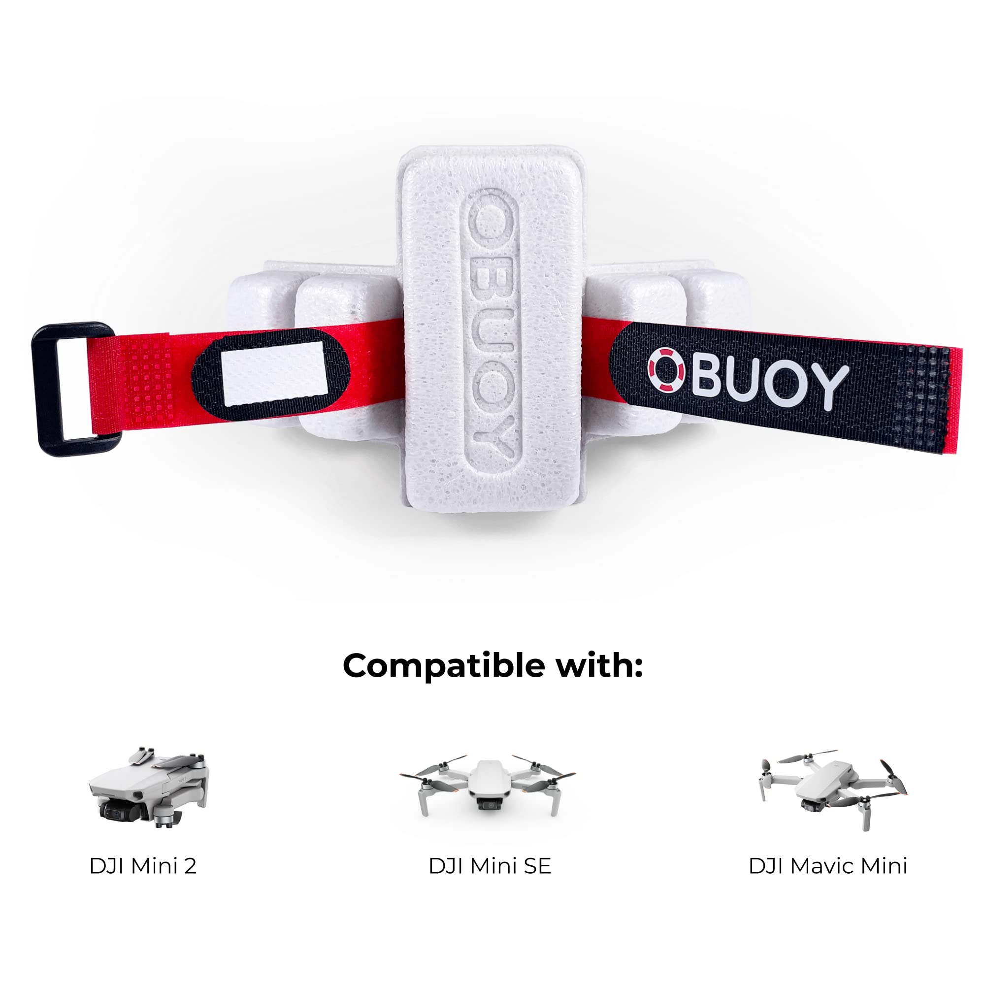 Obuoy Drone Life Jacket - Floating Safety & Recovery Device for DJI Mini SE/1/2/3 & FPV Drones (Under 249g) - Perfect for Water Landings, Aerial Photography & Marine Rescue Operations