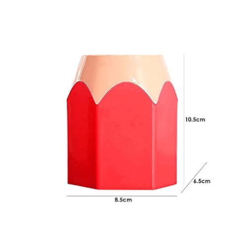 Pen Holder & Vase - Multifunctional Desk Organizer for Office, School, and Home | Perfect for Pencils, Makeup Brushes, and Small Flowers - Ideal Workspace & Vanity Storage Solution