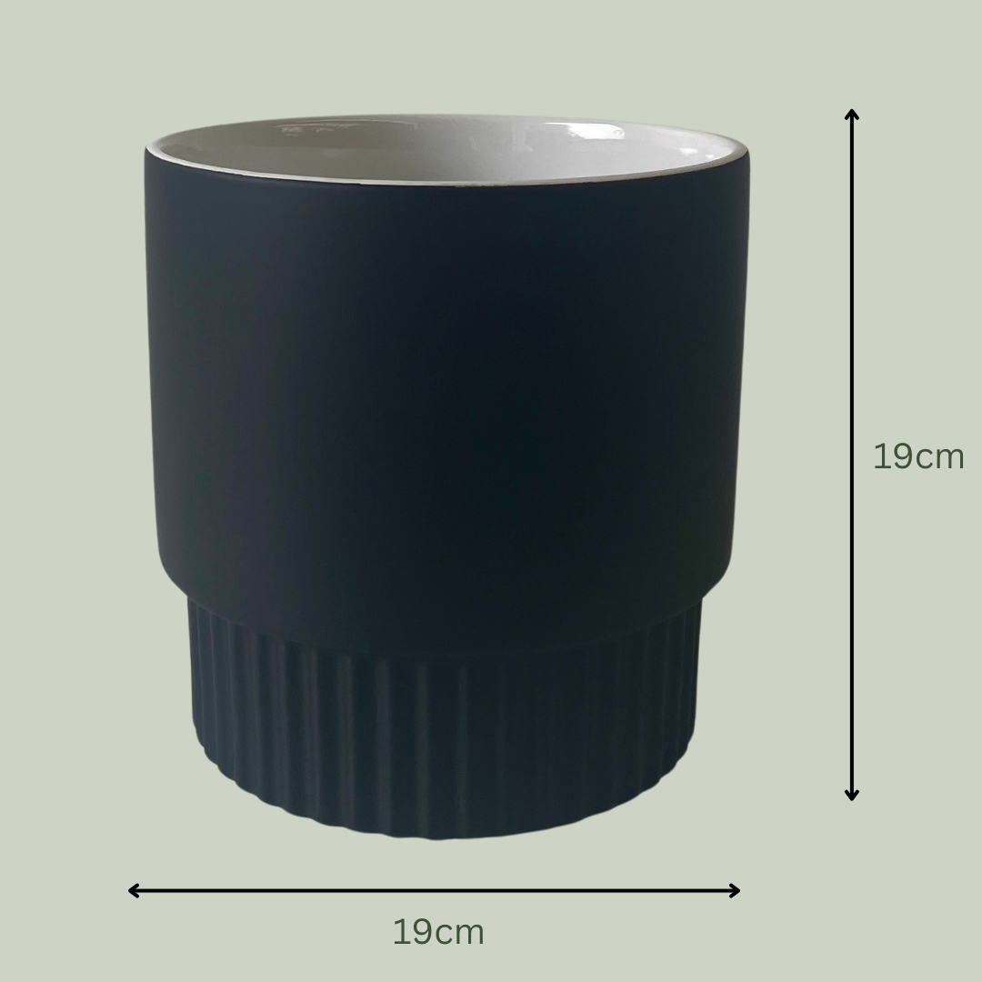 Demi Pot | Small Ceramic Planter for Succulents & Herbs | Perfect for Home Decor, Office Desk & Indoor Gardening