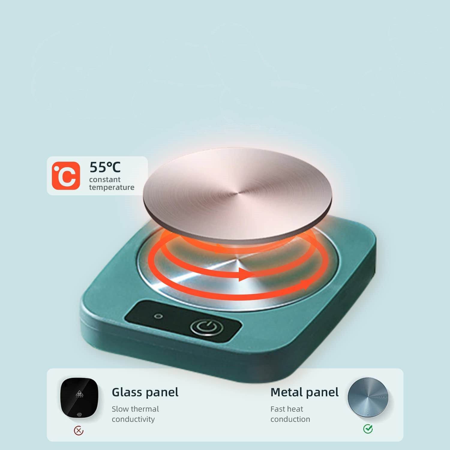 CupKeeper: USB-Powered Heated Cup Warmer for Coffee, Tea & Beverages - Perfect for Office, Home & Travel Use