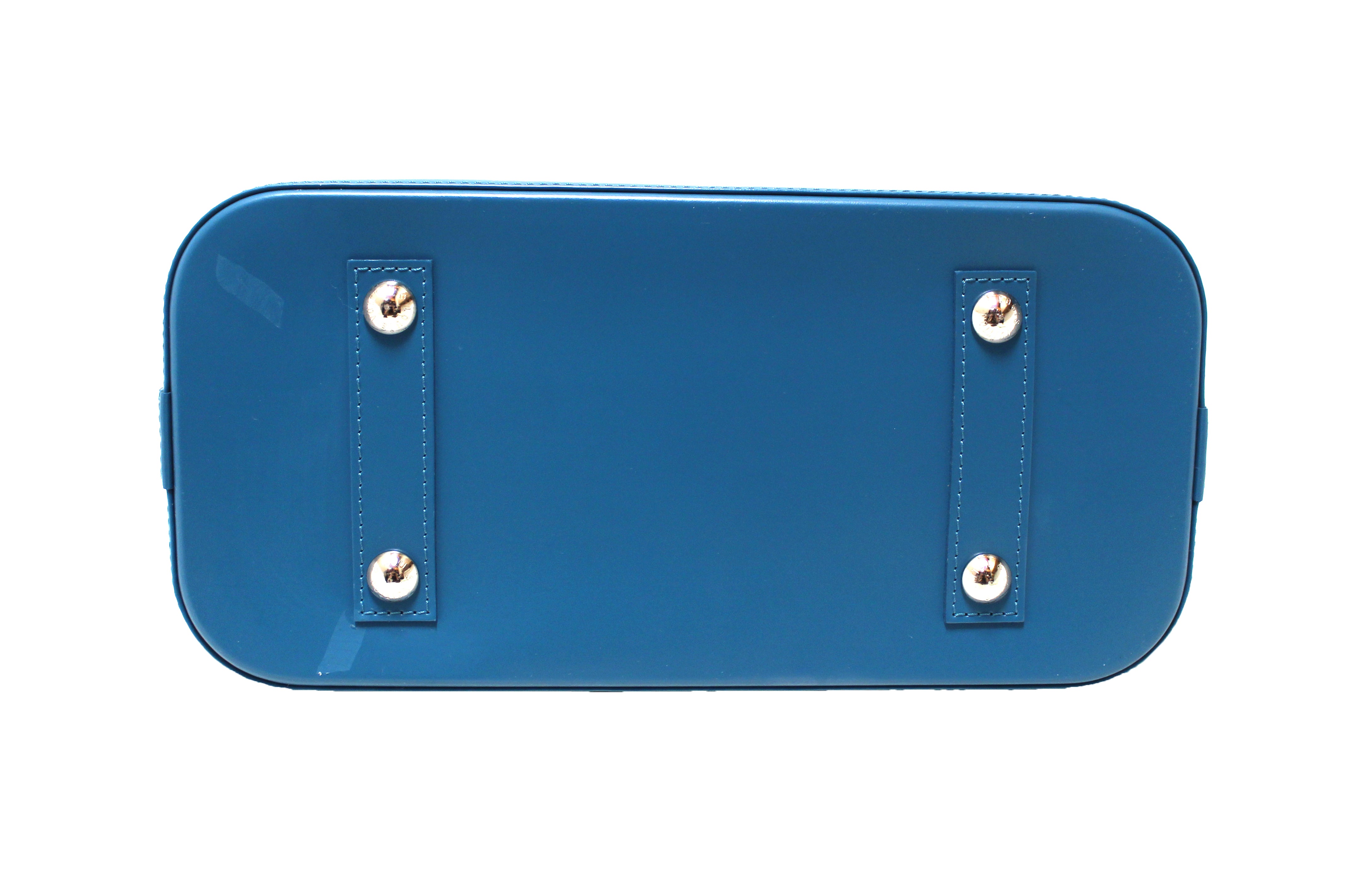 Authentic Louis Vuitton Blue Epi Leather Alma PM Handbag for Women - Luxury Designer Crossbody Bag for Work, Travel & Evening Events